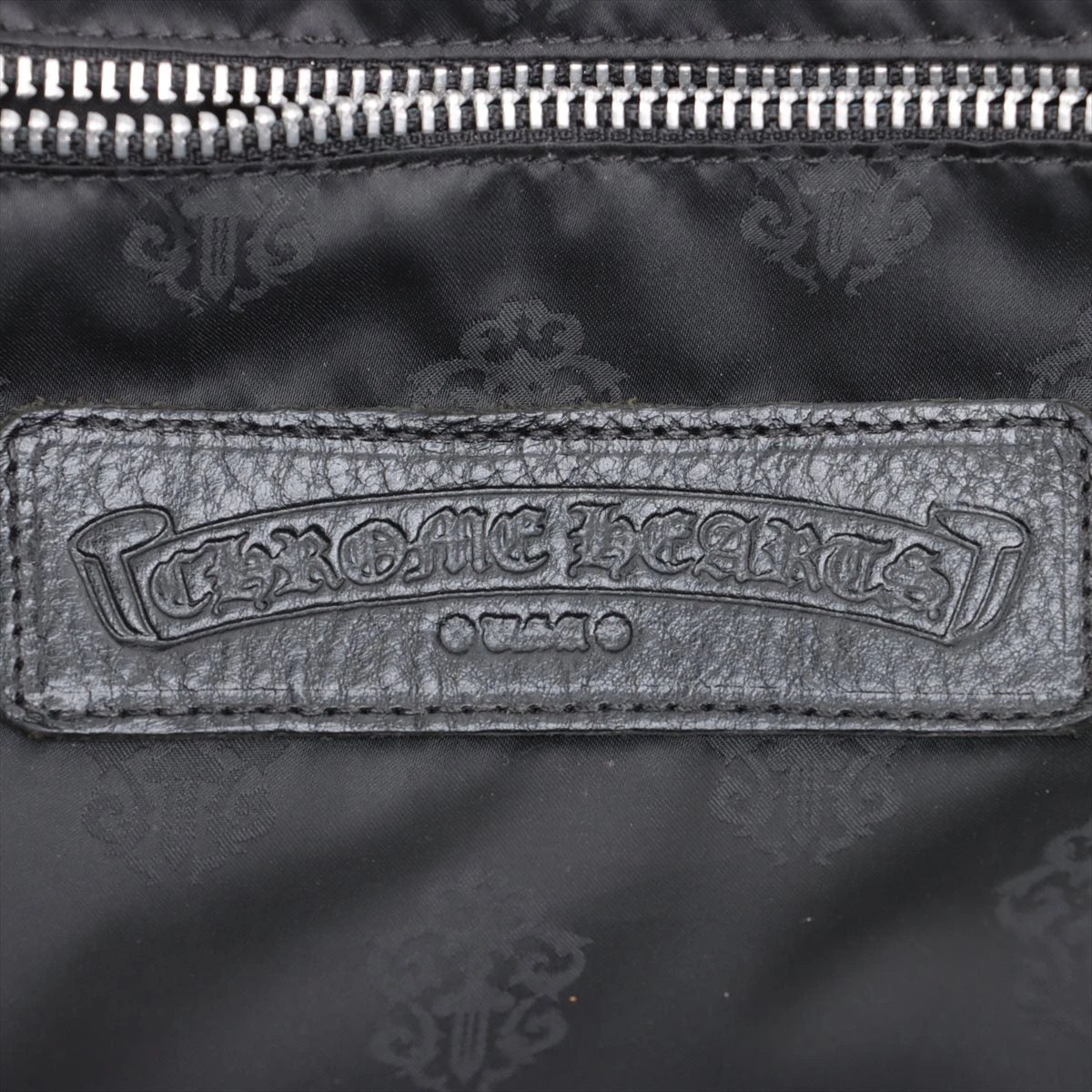 取下げ前セール★超レア★クロムハーツ★レザー★レディース クロムハーツ トートバッグ レザー×925 ブラック 3セメタリー