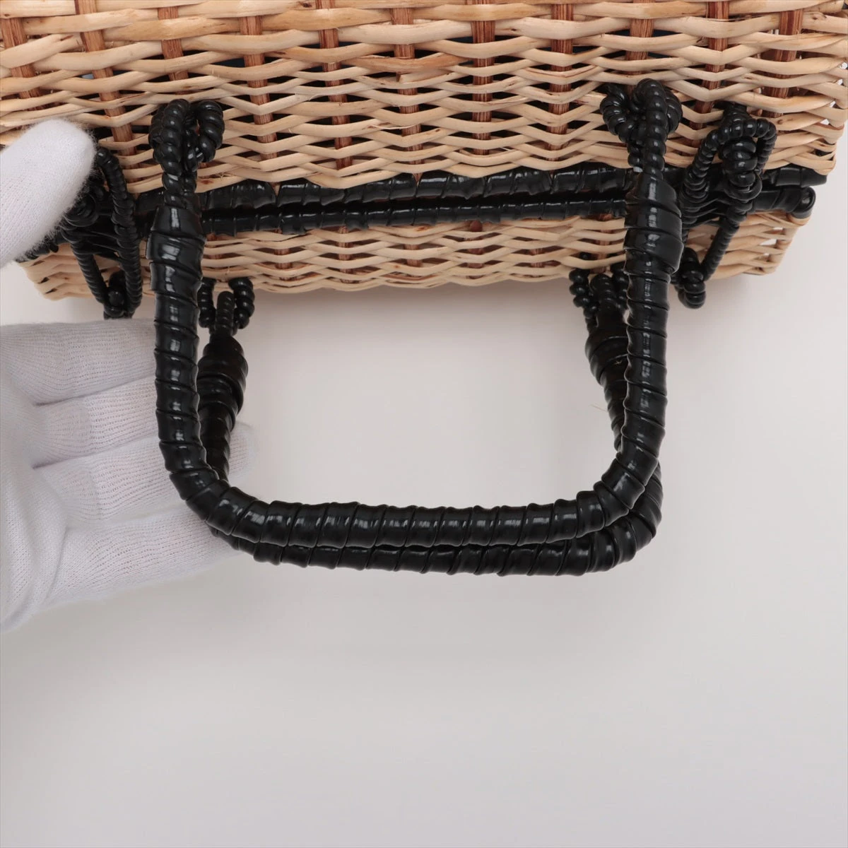 ai　MARNI ストロー かごバッグ ベージュ/ブラック ai様専用 MARNI ストロー かごバッグ ベージュ/ブラック - メルカリ