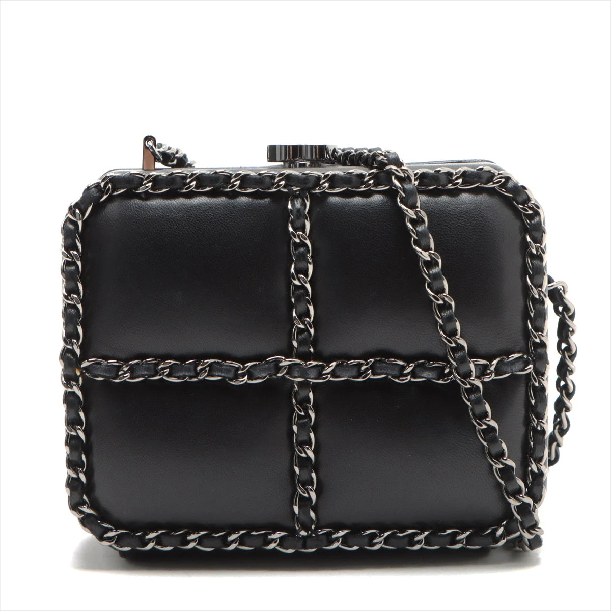 ❣️CHANEL♡BIGココマ―クチャ―厶❣️ シャネル ココマーク ラムスキン チェーンショルダーバッグ