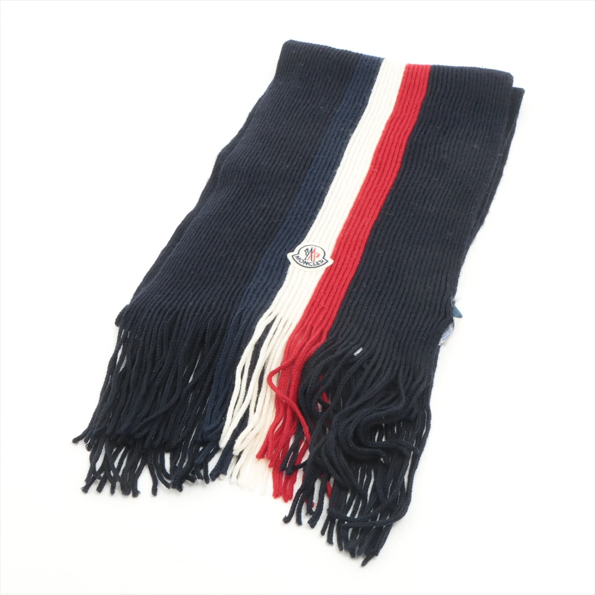 MONCLER トリコロールカラー　ウールマフラー MONCLER トリコロールカラー ウールマフラー