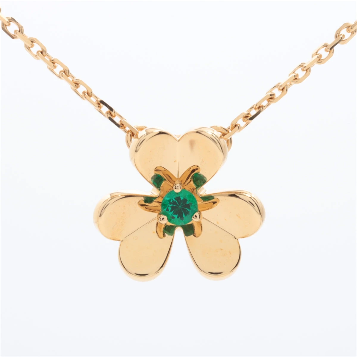 ヴァンクリーフ&アーペル フリヴォル ミニ エメラルド ネックレス 750