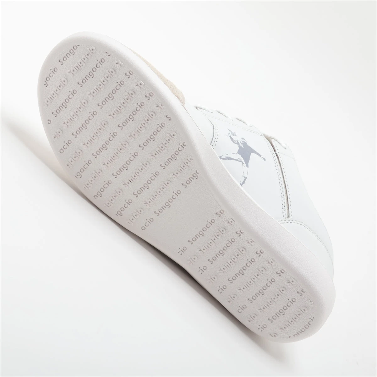 未使用・コラボ　サンガッチョ x ブランダライズド　パンチングレザースニーカー BRANDALISED SANGACIO Brandalised サンガッチョ ブランダライズ