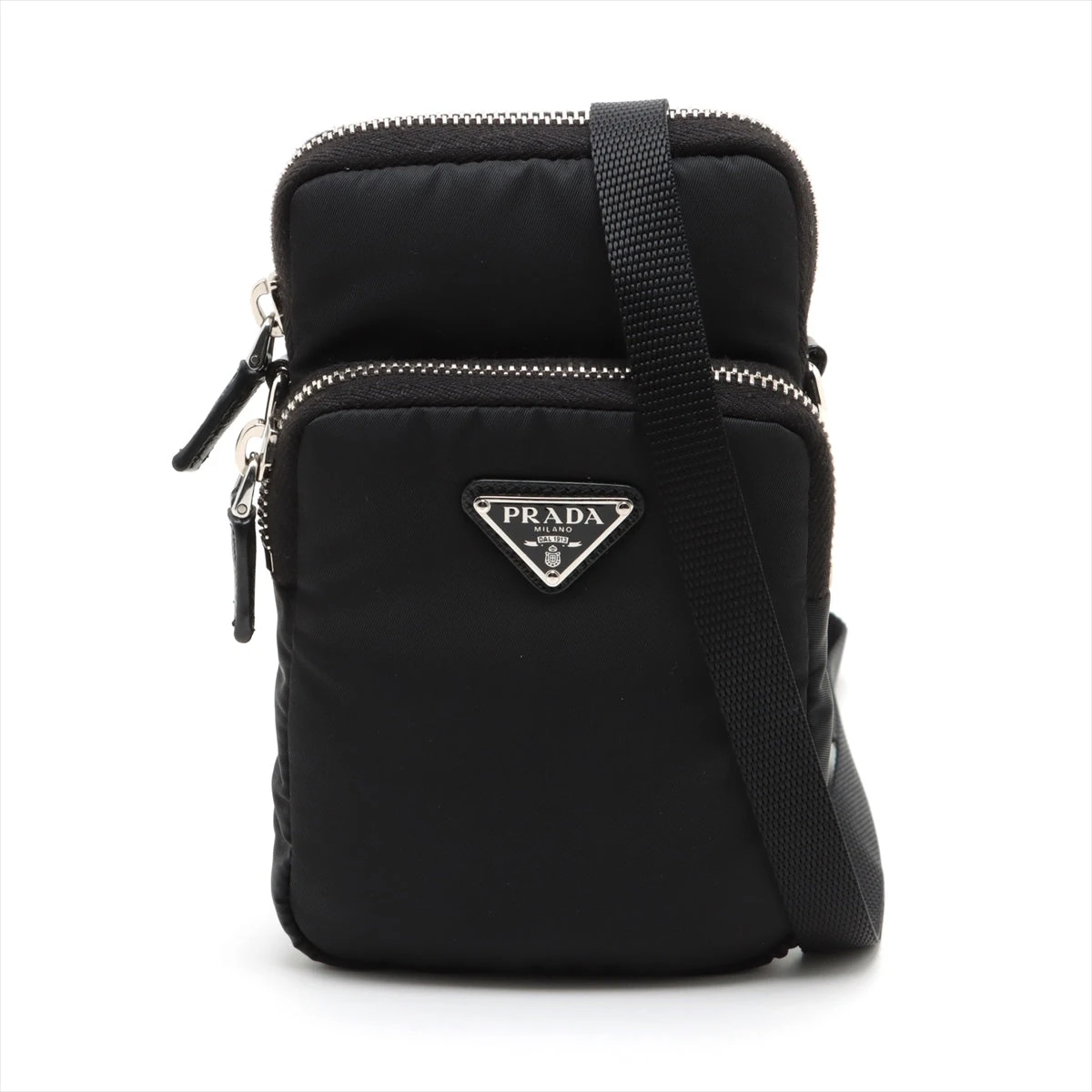 【近年モデル・美品✨】プラダ メッセンジャーバッグ テスートナイロン レザー 黒 プラダ(Prada) テスート メンズ,レディース ナイロン,レザー