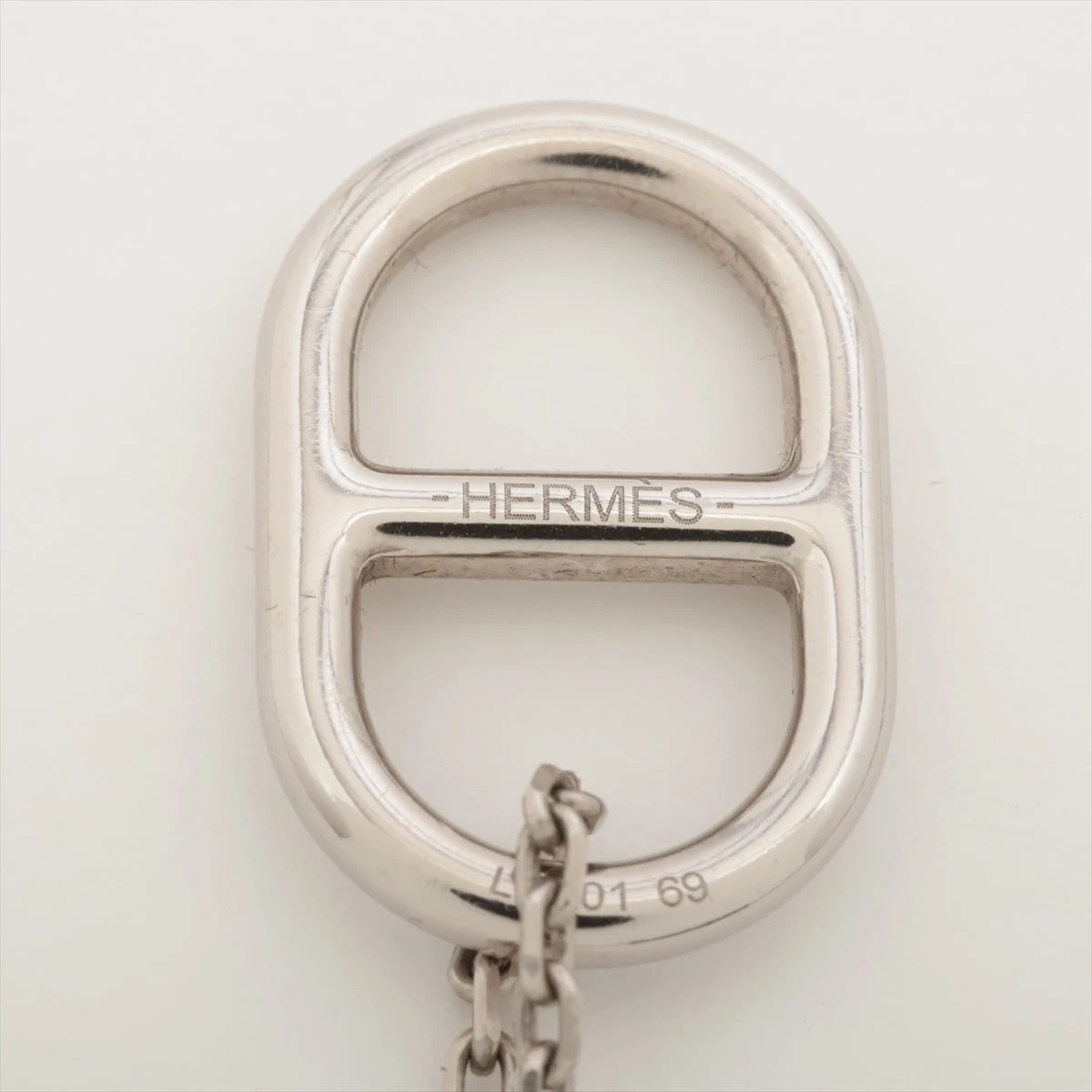 エルメス オーマイヨン ネックレス GP×革 シルバー A2942300｜中古