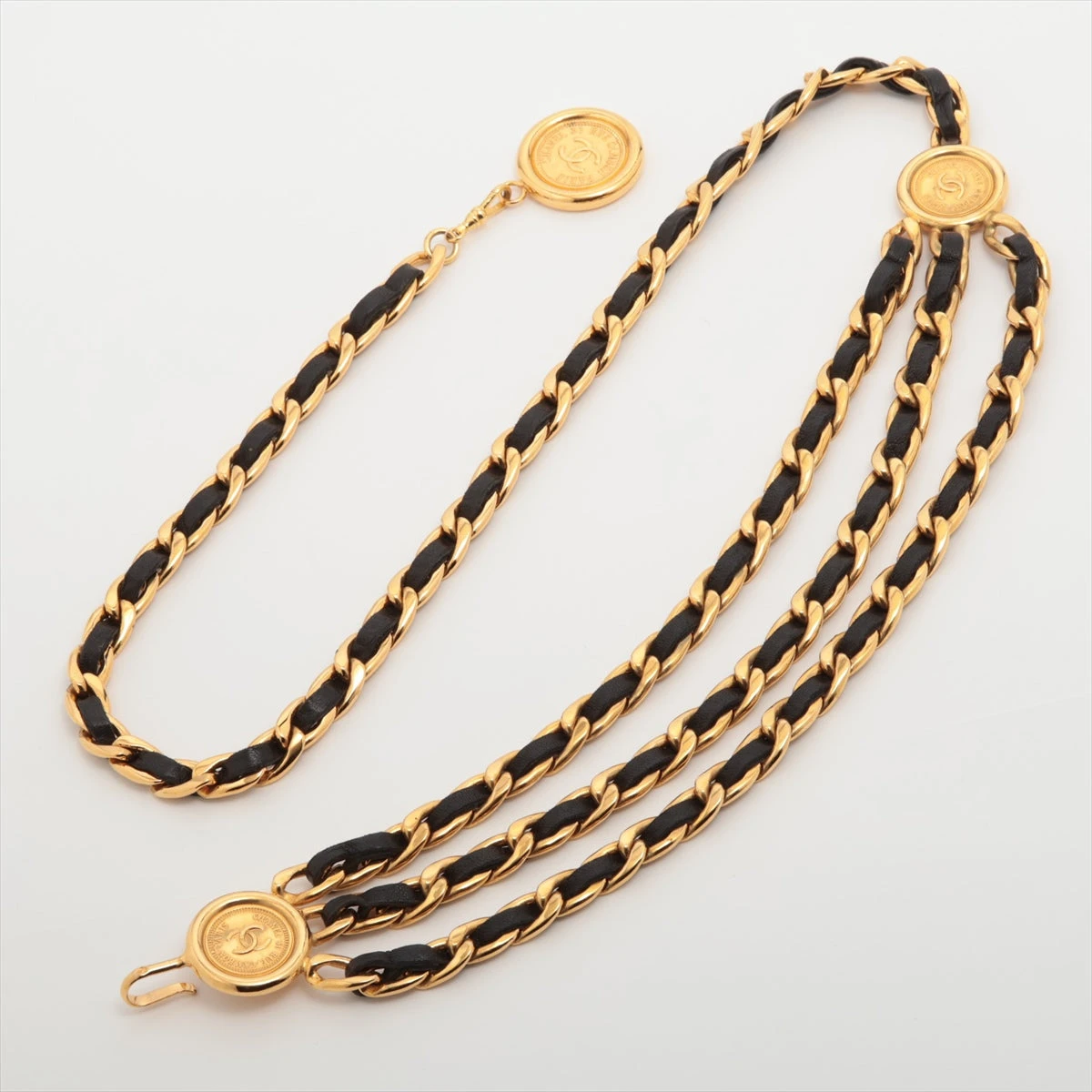 シャネル 31 RUE CAMBON チェーンベルト GP×革 ゴールド