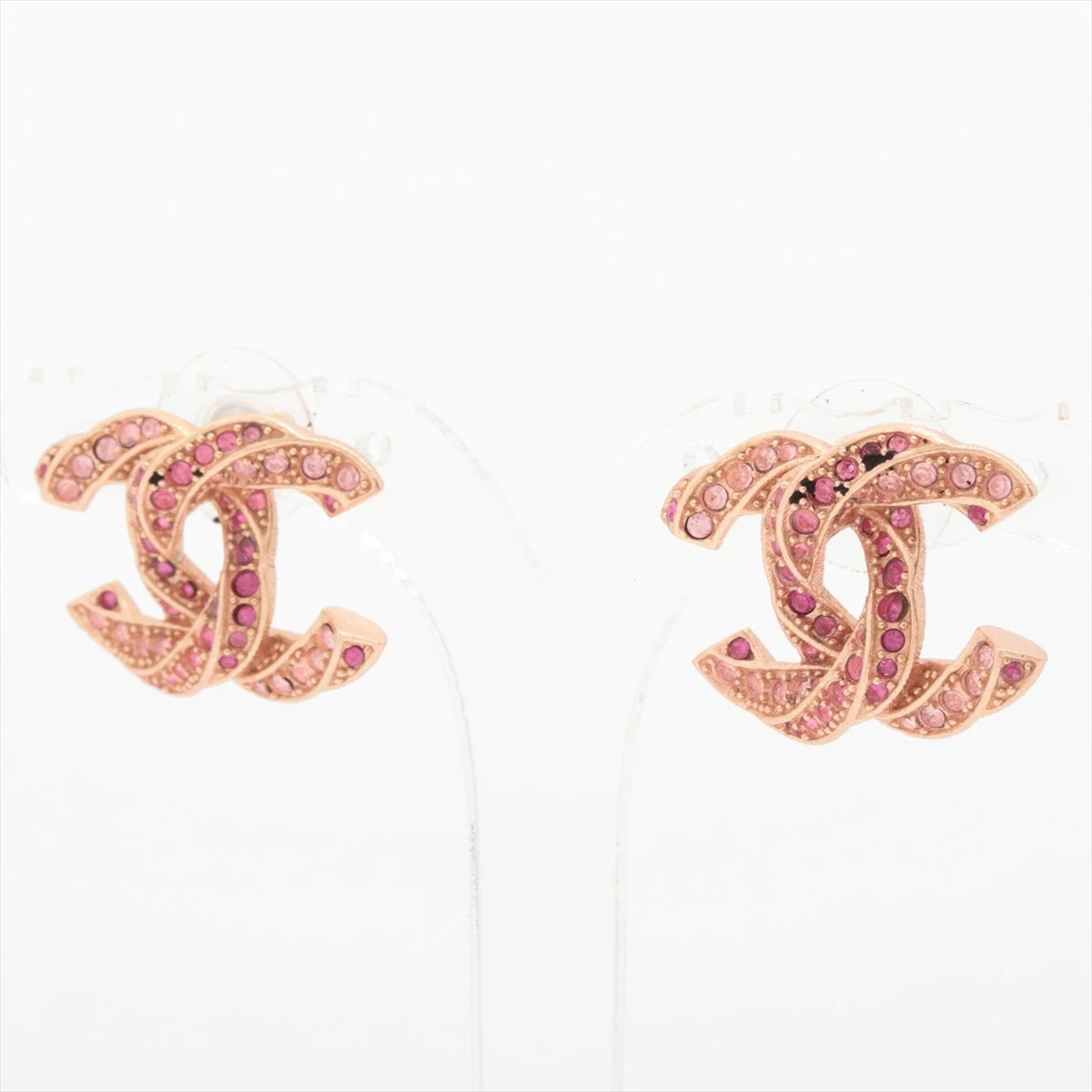 *幸運ピンクストーン*【CHANEL】ピアス 25P ピンクの星がアクセント!》CHANEL ピアス