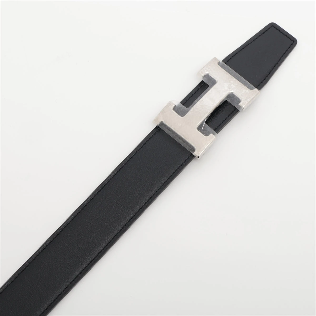 本日限定価格　エルメス　Hベルト エルメス Hベルト 〇Z ベルト 68 レザー ブラック×ゴールド