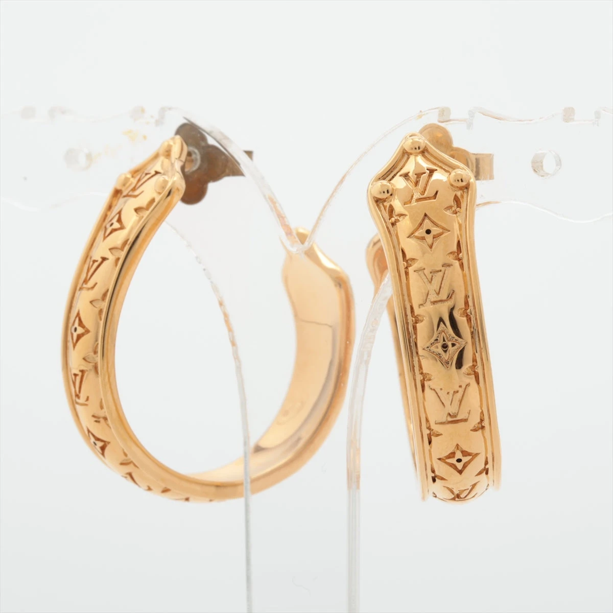 ルイヴィトン　ナノグラムフープピアス LOUIS VUITTON】ピアス・ナノグラム フープピアス モノグラム