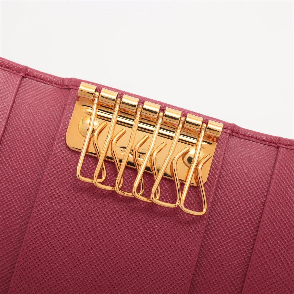 未使用級美品♡⟡.·PRADA キーケース サフィアーノ メタル ピンク 未使用級美品♡⟡.·PRADA キーケース サフィアーノ メタル
