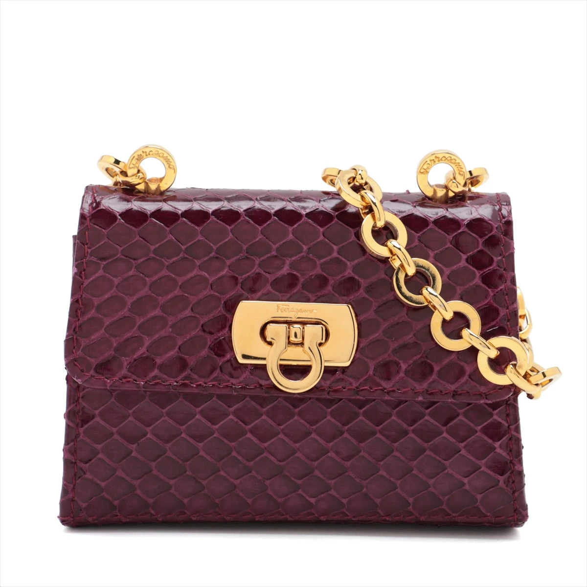 フェラガモ　パーティーバッグ　チェーンバッグ　ショルダーバッグ 正規品 VARA（Salvatore Ferragamo） サルヴァトーレフェラガモ