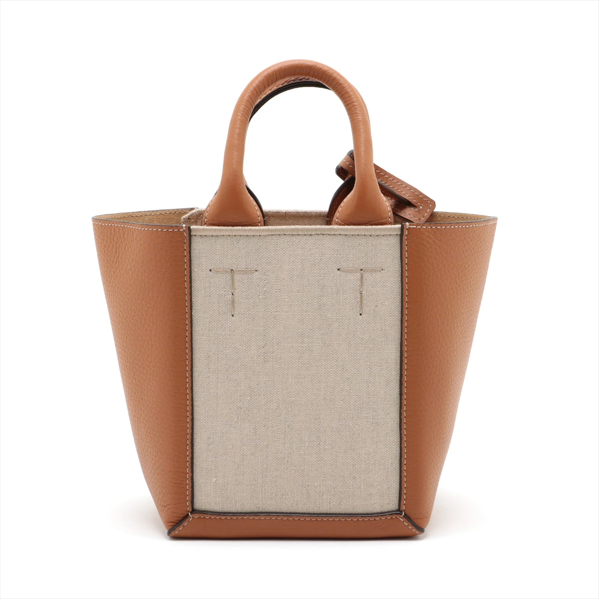 トッズ×ロンハーマン ダブル アップ ミニ キャンバス×レザー 2WAY