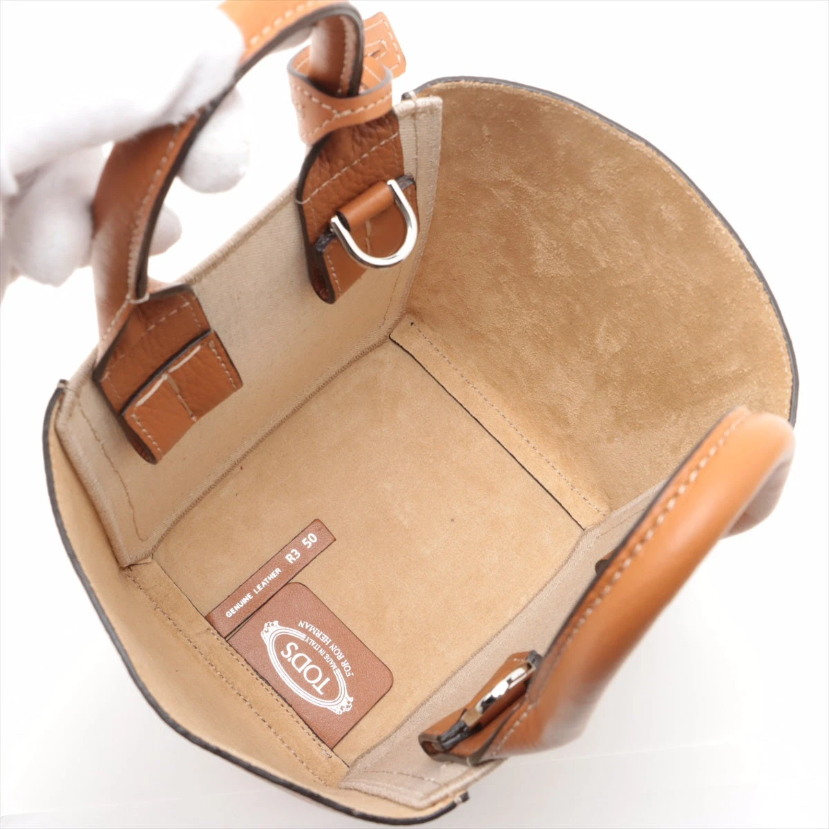 トッズ×ロンハーマン ダブル アップ ミニ キャンバス×レザー 2WAY