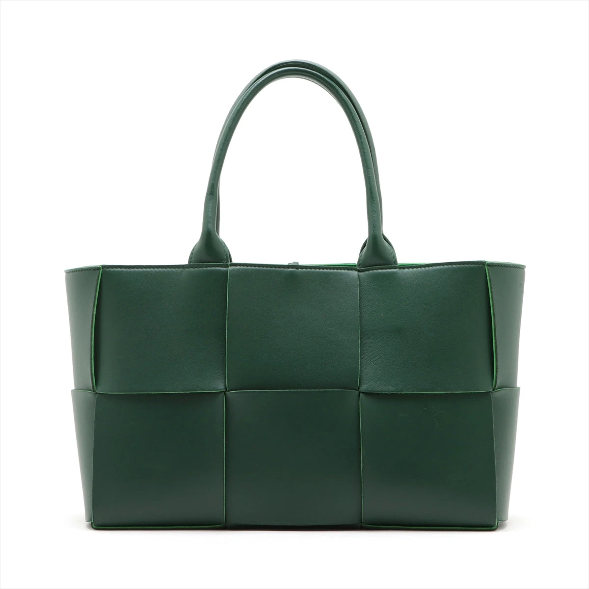 美品✨ボッテガヴェネタ ケース マキシイントレチャート レザー グリーン ボッテガヴェネタ BOTTEGA VENETA カードケース 名刺入れ マキシ