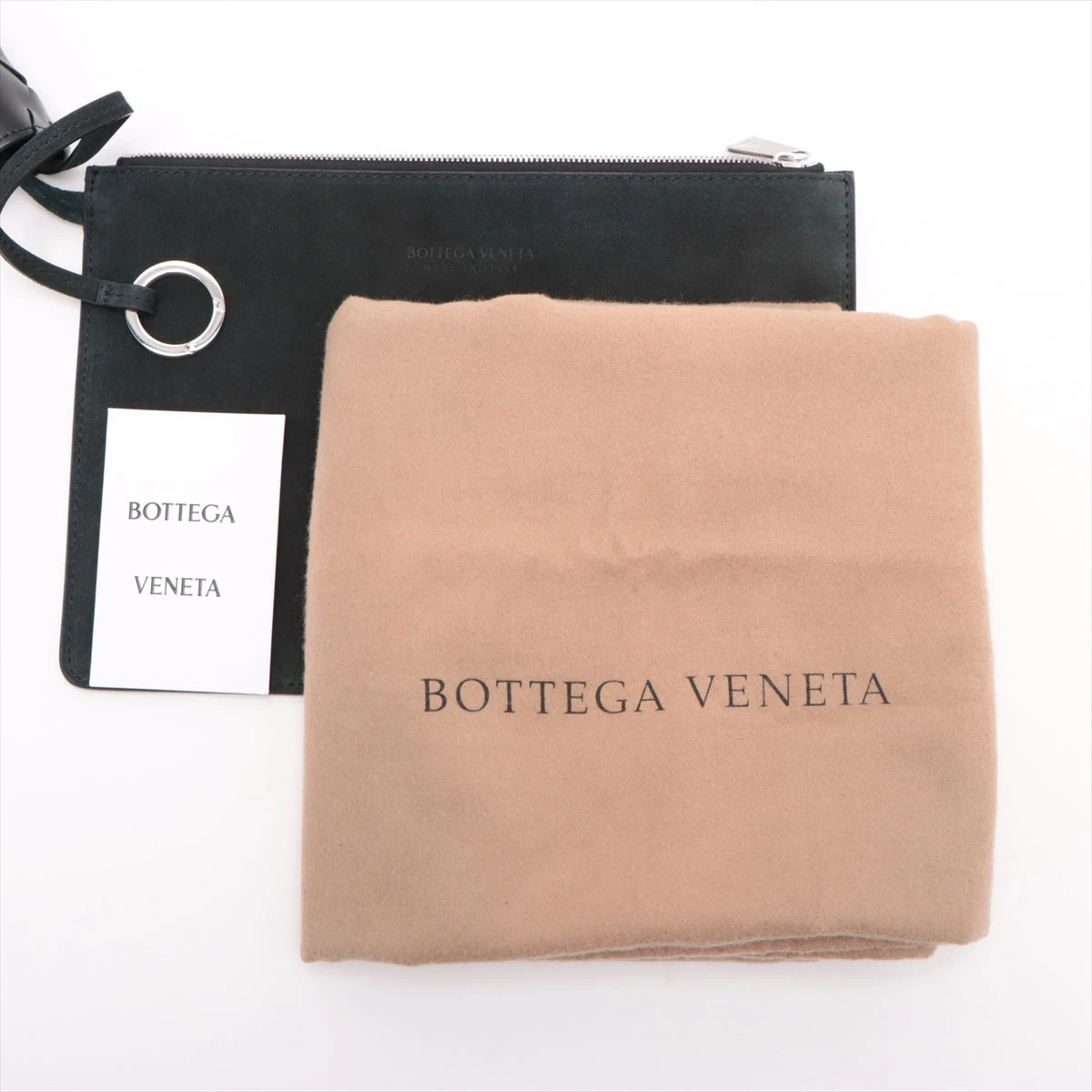 ボッテガヴェネタ ミディアム クリーク レザー トートバッグ ブラック