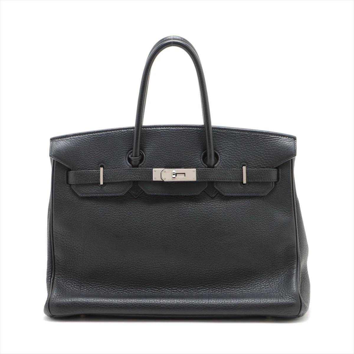 エルメス バーキン35 トリヨンクレマンス ブラック シルバー金具 □H 