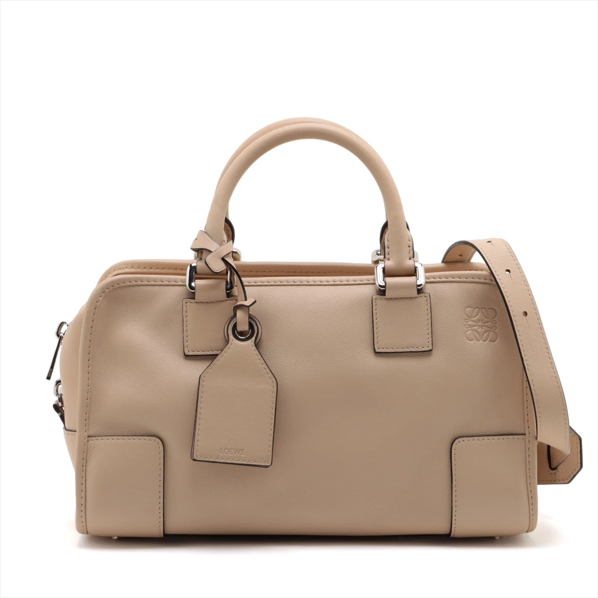 LOEWE ロエベ ハンドバック レザー アマソナ28 ベージュ ロエベ アマソナ28 レザー 2WAYハンドバッグ ベージュ A2918065
