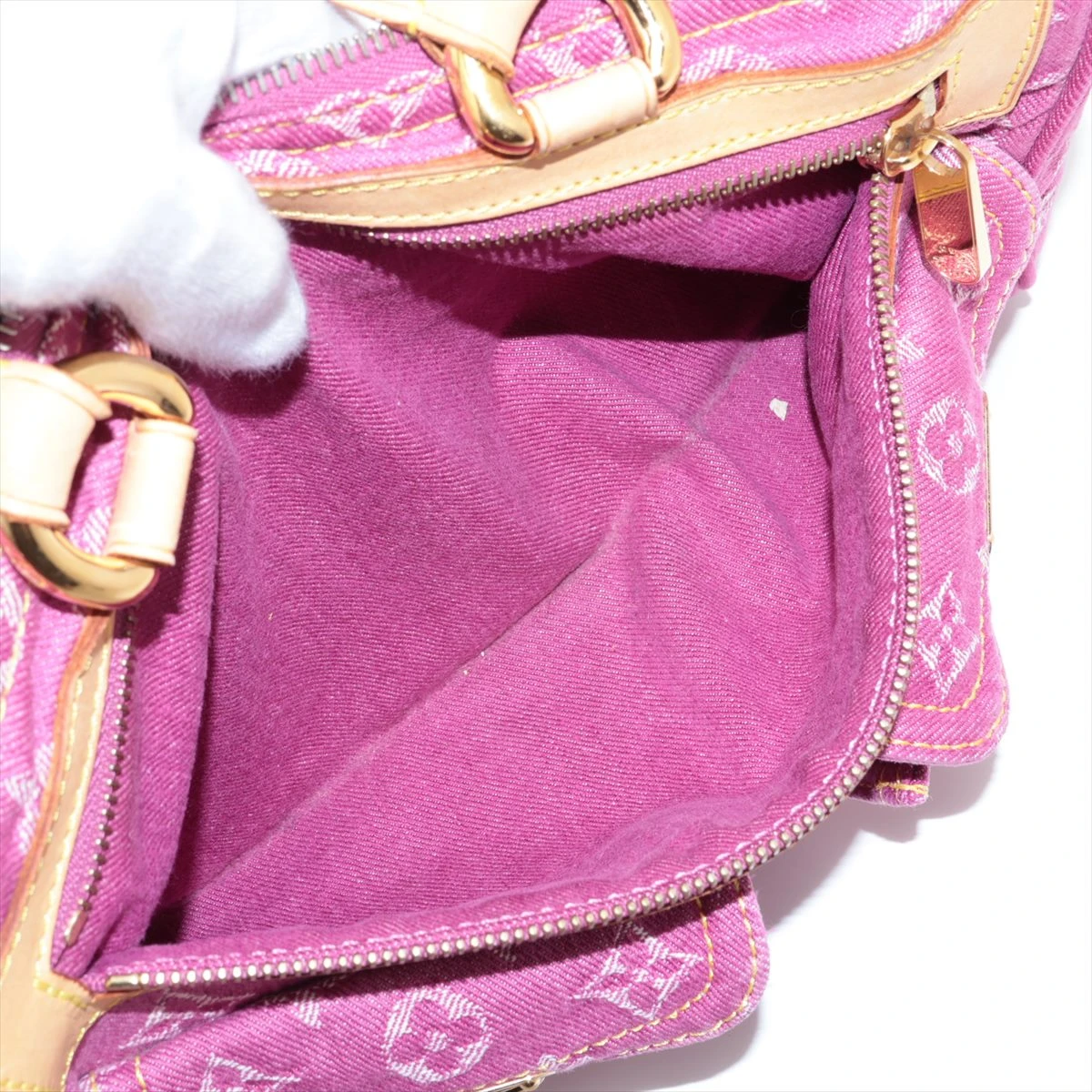 ヴィトン モノグラムデニム ネオスピーディ M95214 フューシャ