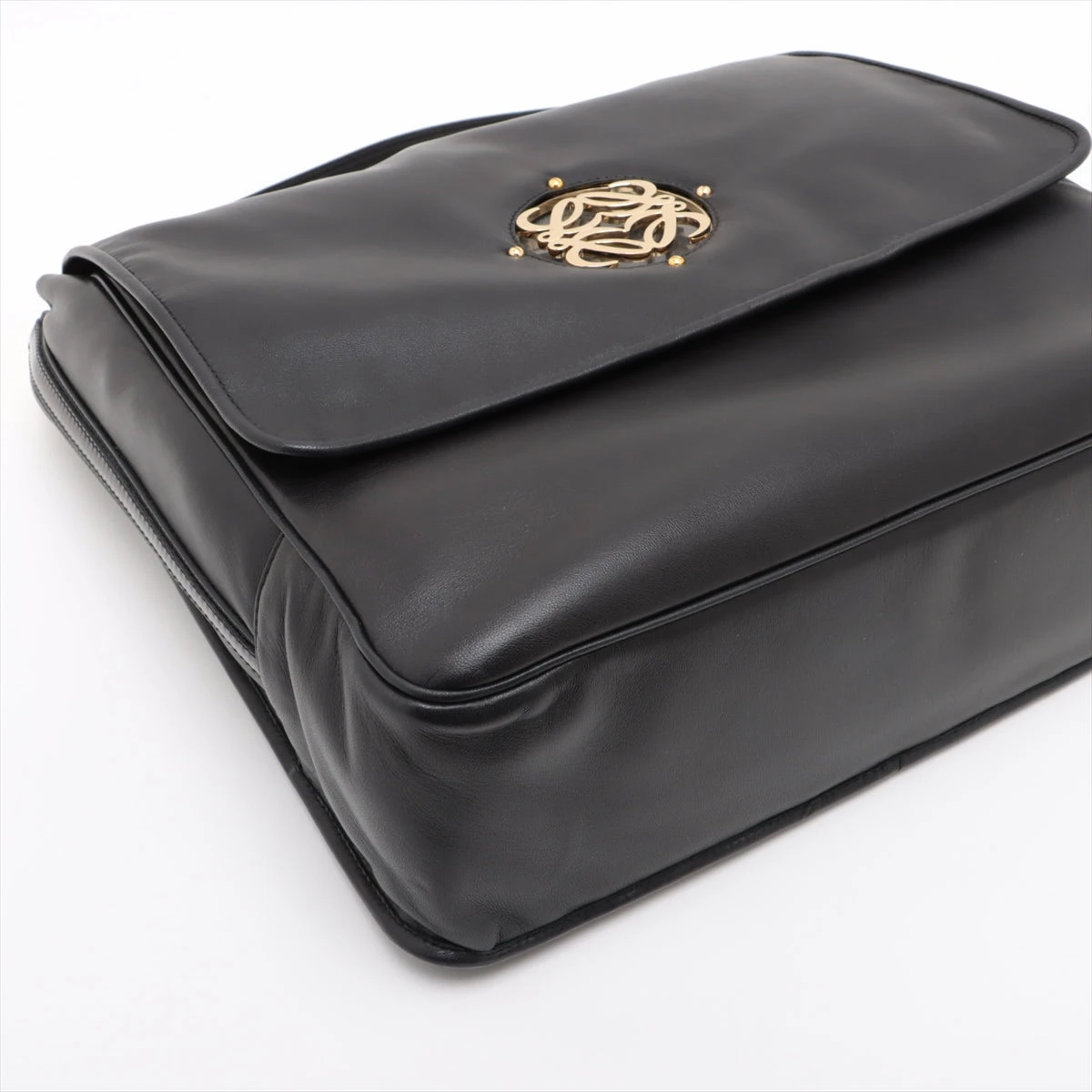 LOEWE ロエベ マイア セミショルダーバッグ アナグラム レザー