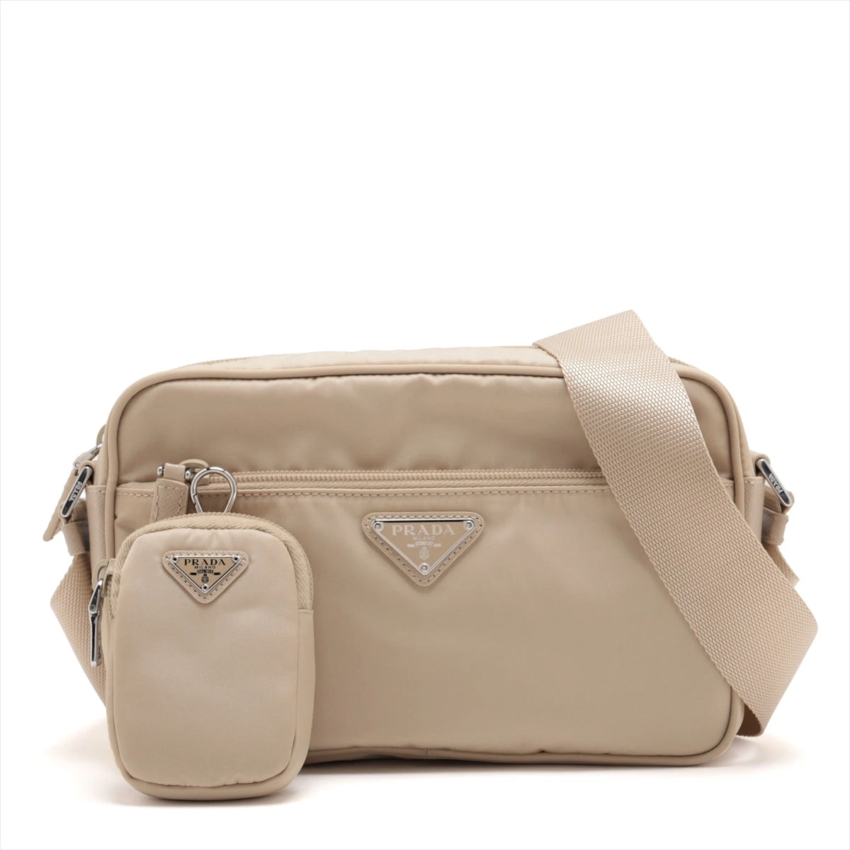 PRADA ナイロンベージュショルダーバッグ チェーンリュックセット プラダ