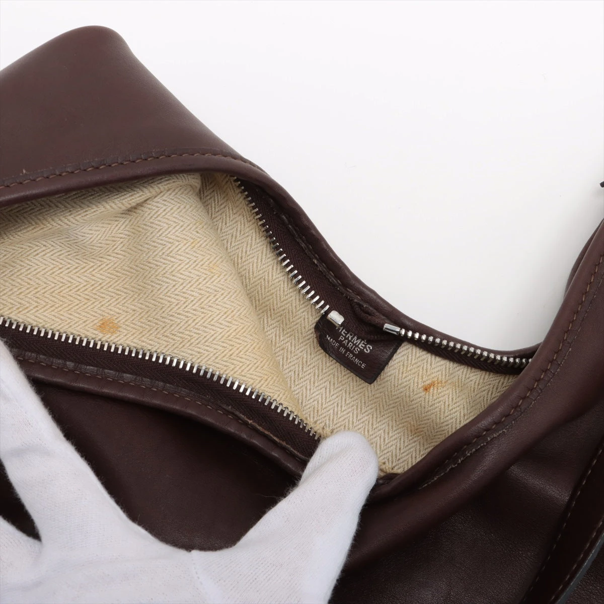 ★SALE【6ad3799】エルメス ショルダーバッグ マサイPM エヴァーグレイン ハバナ ゴールド金具 □H刻印【中古】レディース エルメス マサイPM エヴァーグレイン ハバナ シルバー金具 □E:2001年