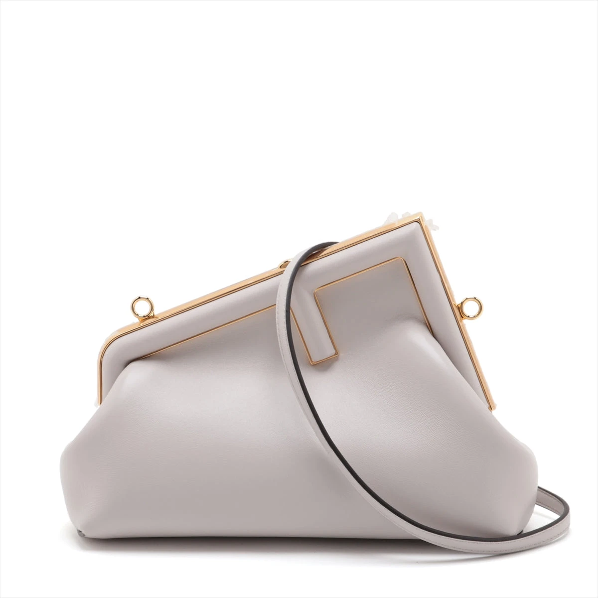 Fendi ホワイトレザー ショルダーバッグ FENDIホワイトレザーショルダーバッグ