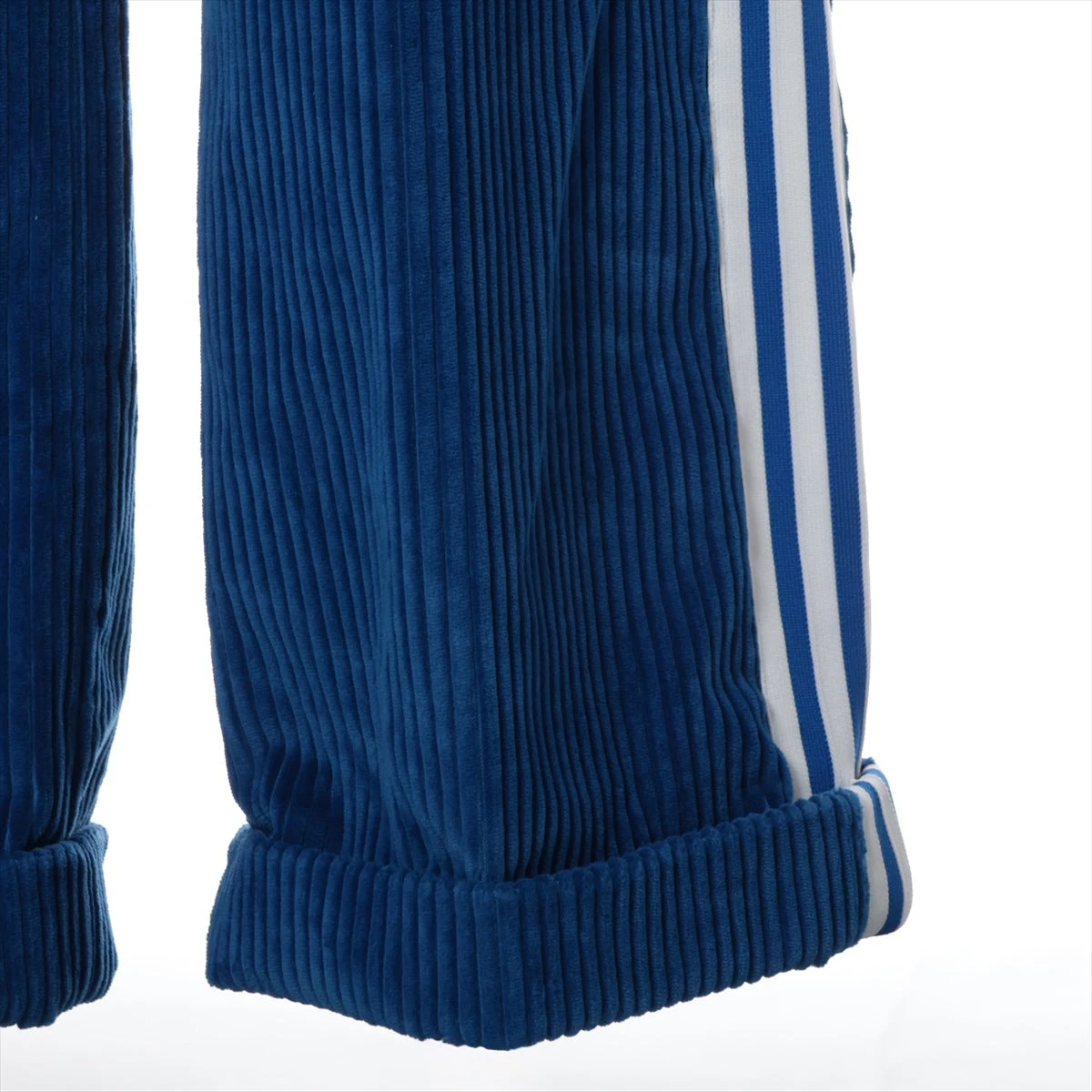 グッチ×アディダス ホースビット コットン パンツ 50 メンズ ブルー