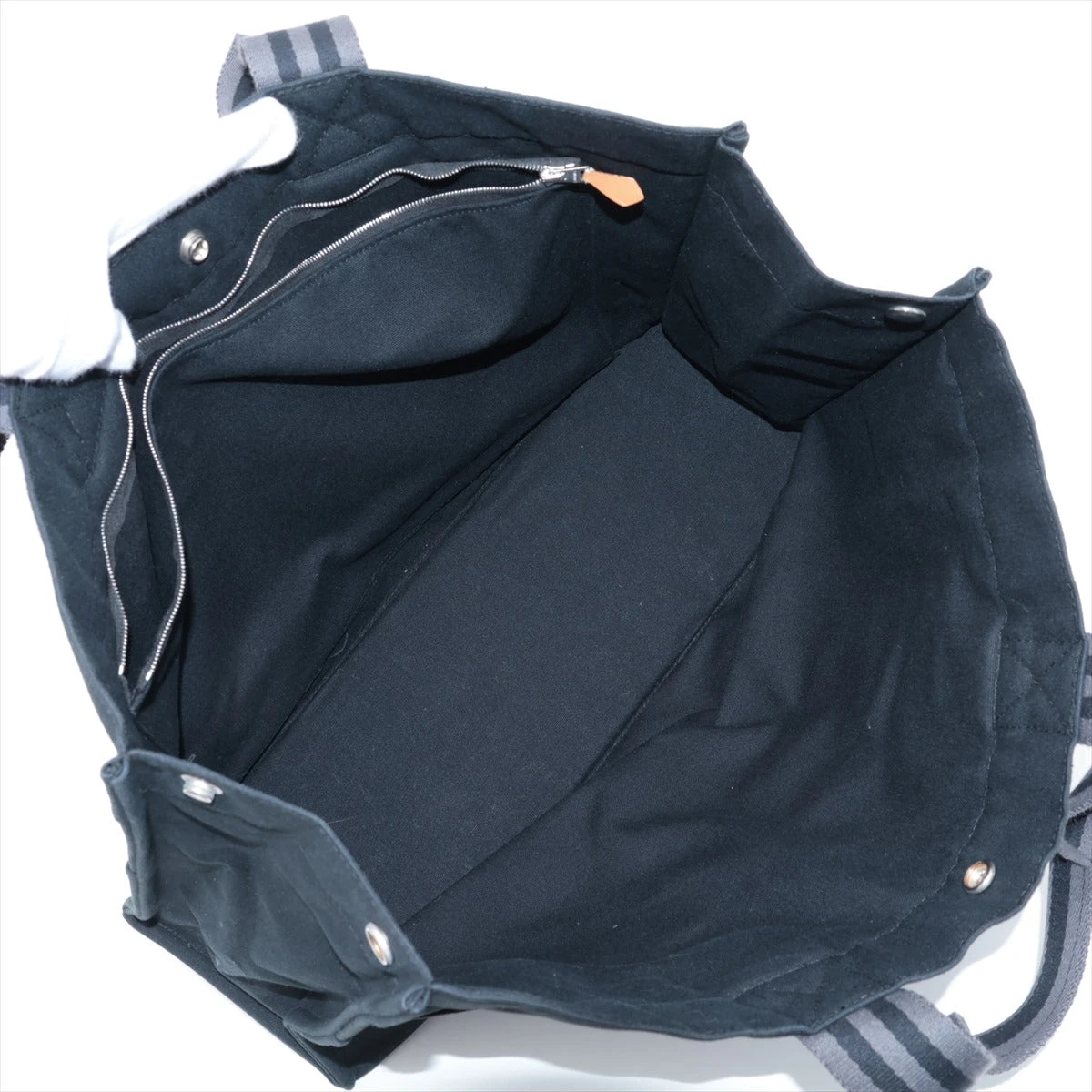 エルメス フールトゥGM キャンバス ブラック シルバー金具