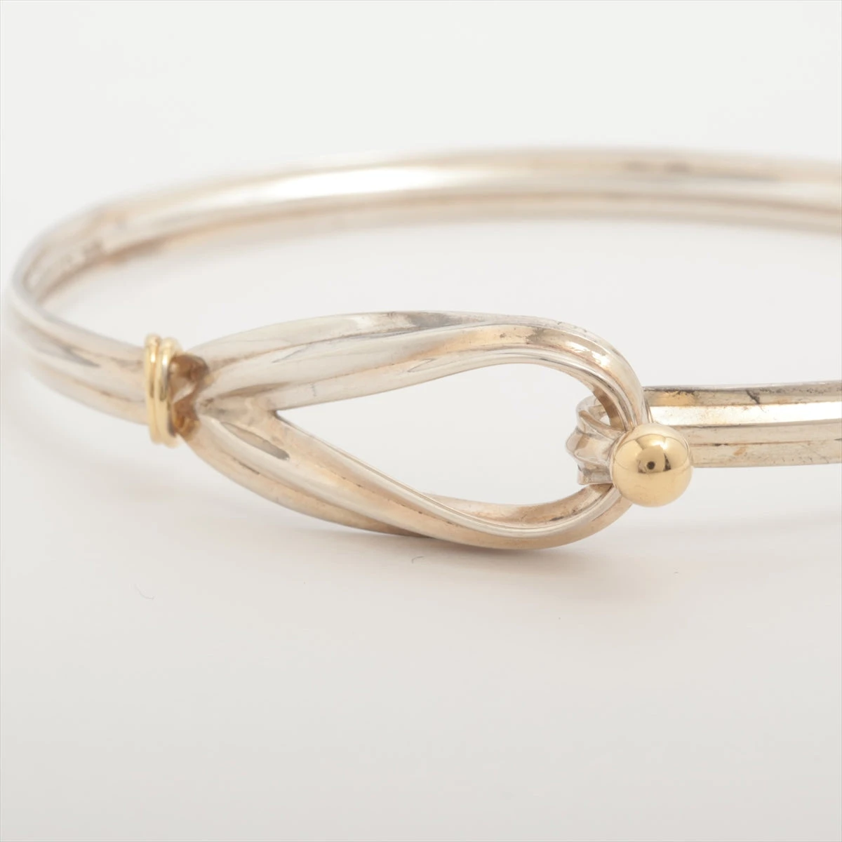 ティファニー コンビ フック＆アイ バングル 925 750 シルバー ゴールド TIFFANY ティファニー フック&アイ バングル 925/750 コンビ