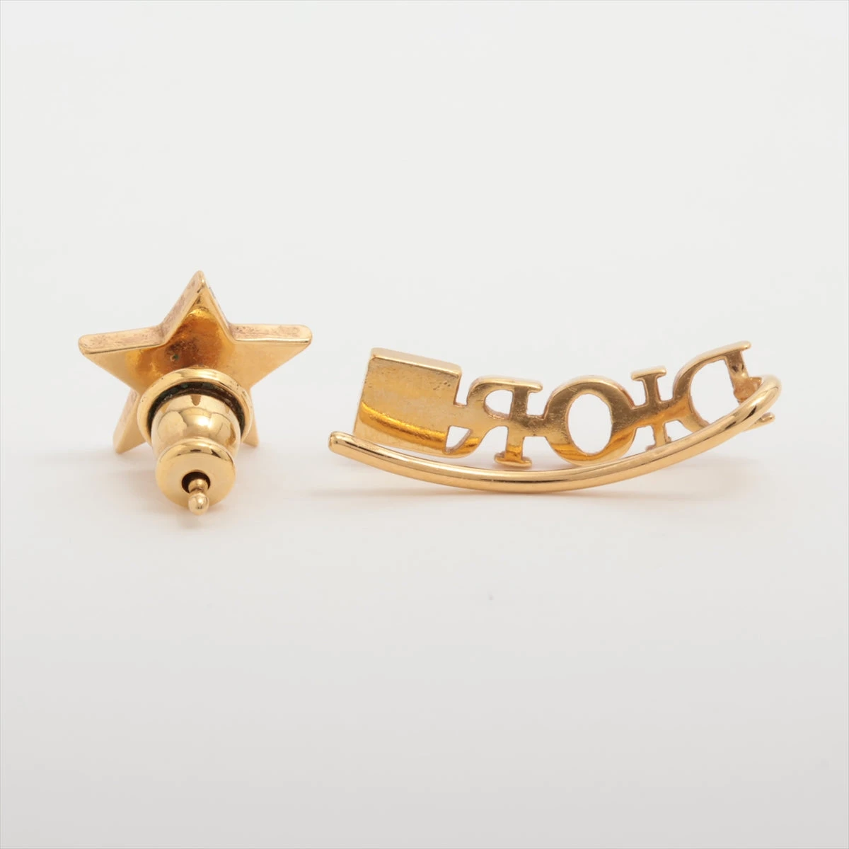 ディオール Dior Star ピアス(片耳用) GP×ラインストーン ゴールド 