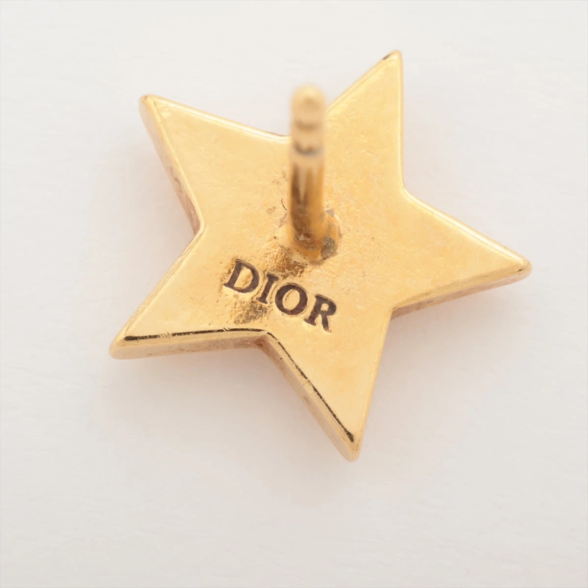 ディオール Dior Star ピアス(片耳用) GP×ラインストーン ゴールド