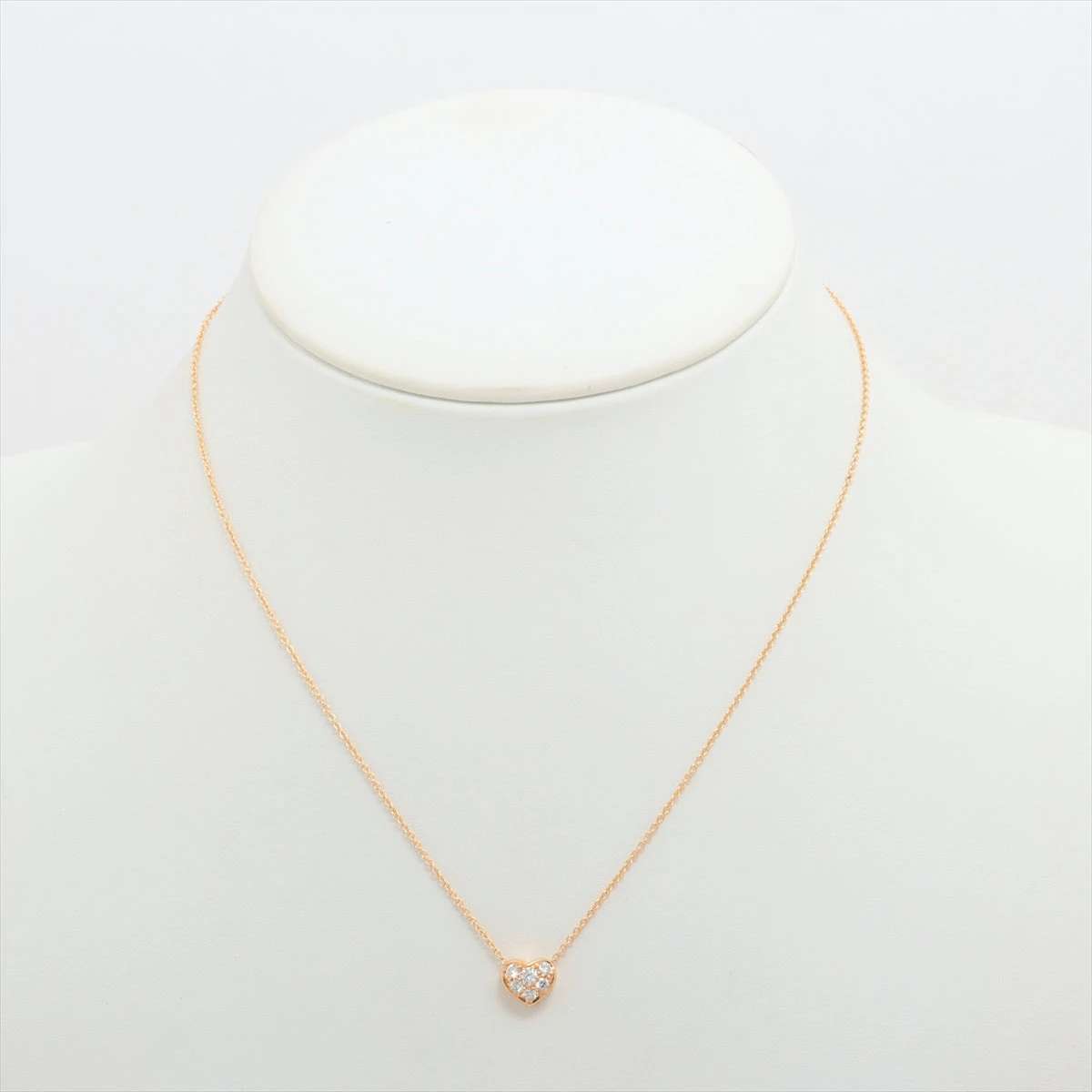 ティファニー ハートパヴェ ダイヤ ネックレス 750(YG) 2.5g ティファニー ハートパヴェ ダイヤ ネックレス 750(YG) 2.5g