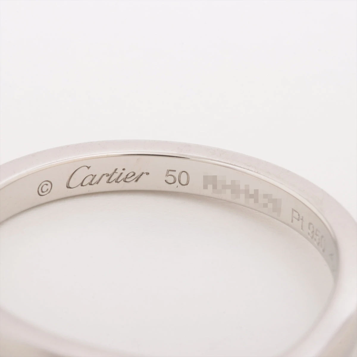 カルティエ バレリーナ カーブ ウェディング リング Pt950 3.4g
