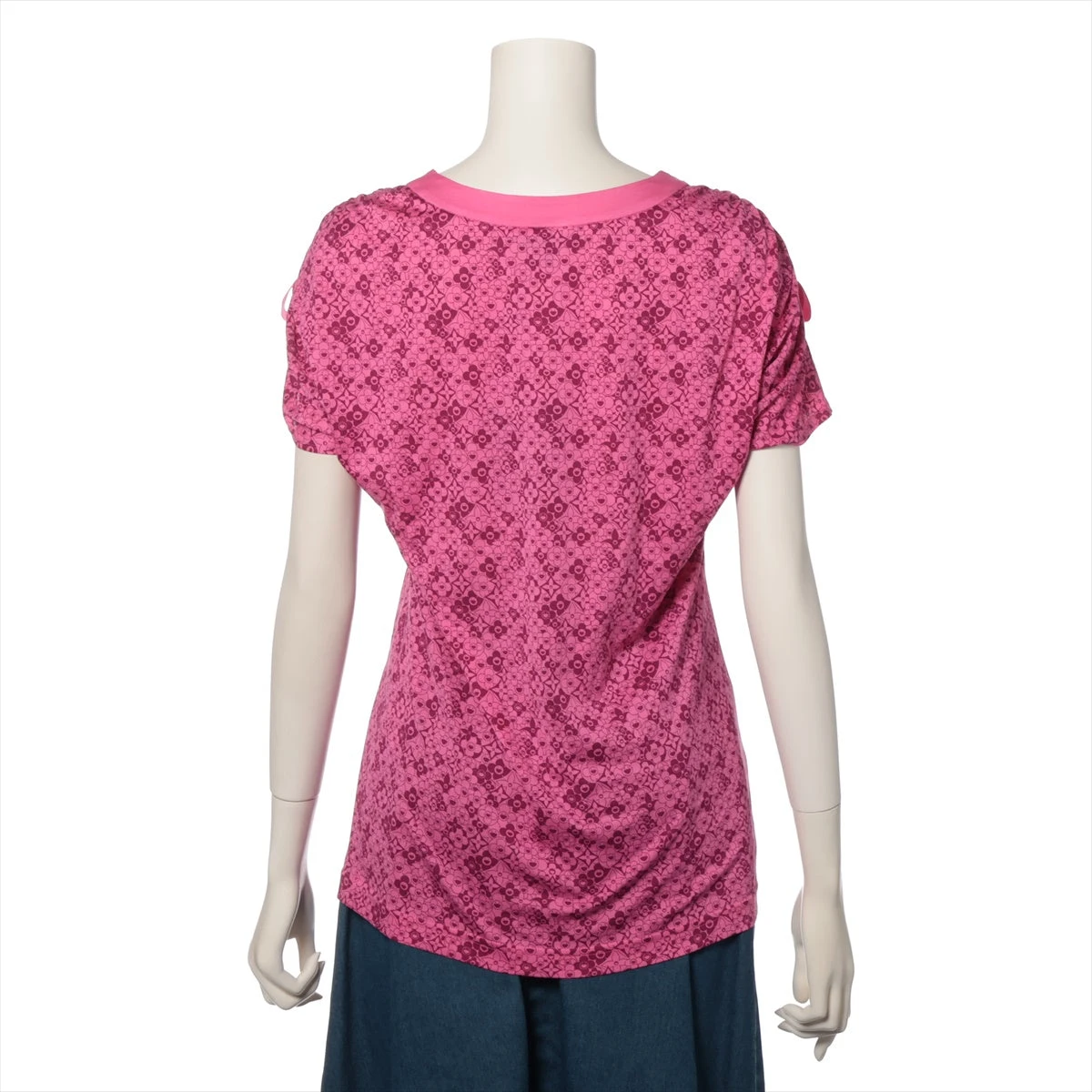 極美品 希少 ルイヴィトン 村上隆 Tシャツ 10AW コスミックブラッサム ヴィトン×村上隆 10AW コットン Tシャツ S レディース ピンク RW102W