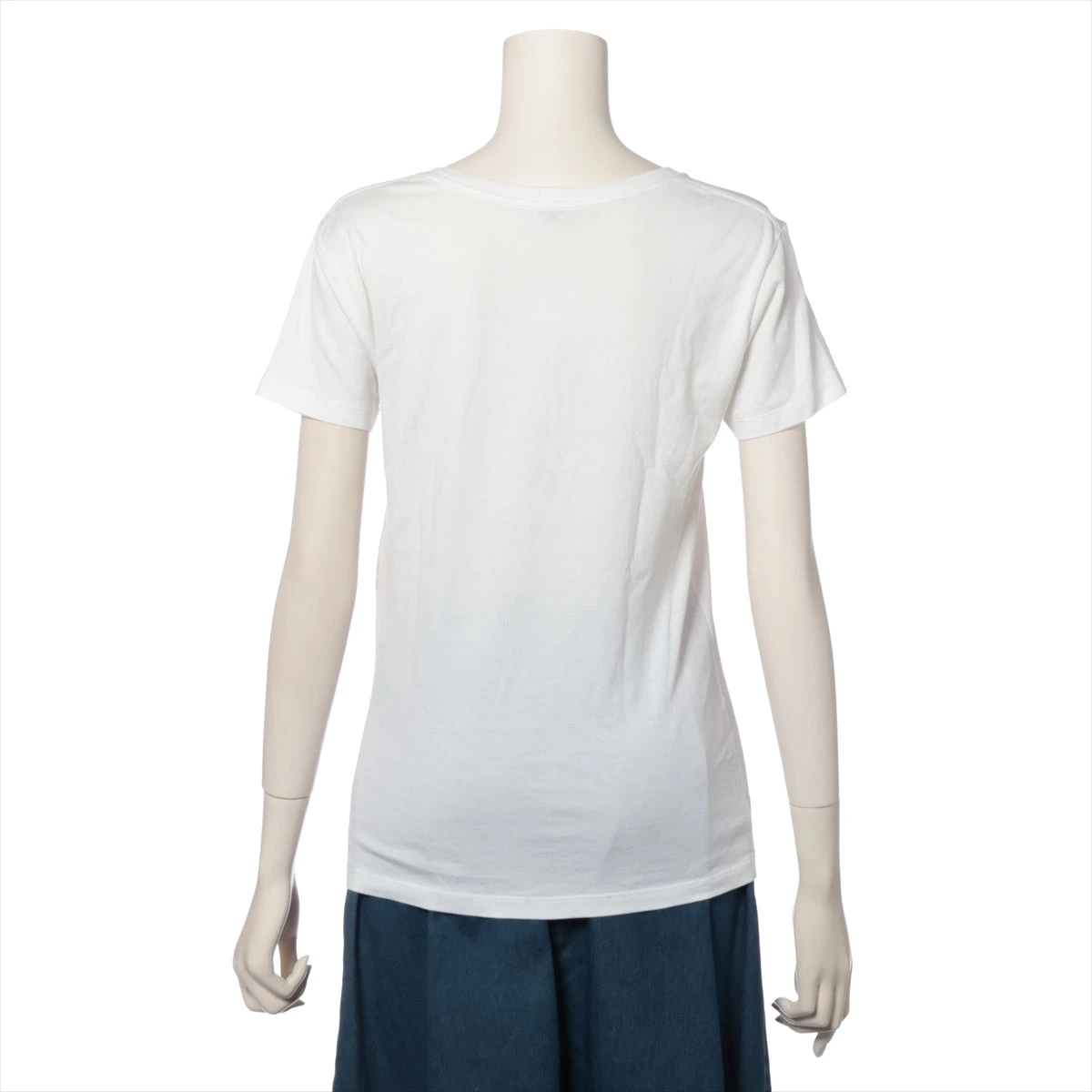 ［VINTAGE] CELINE コットン Tシャツ XS レディース★ABランク セリーヌ コットン Tシャツ XS レディース ホワイト 2X314864J