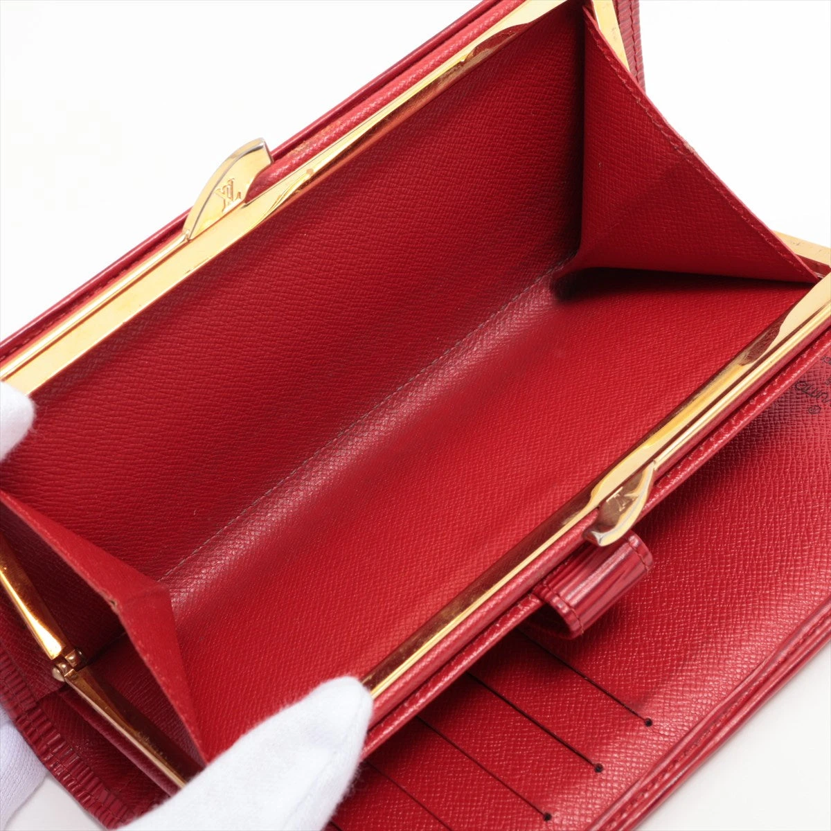 LOUIS VUITTON ルイヴィトン エピ コンチネンタルヴィエノワ M63257 レッド 2つ折り長財布 レディース ゴールド金具 LOUIS VUITTON ルイヴィトン エピ コンチネンタルヴィエノワ M63257