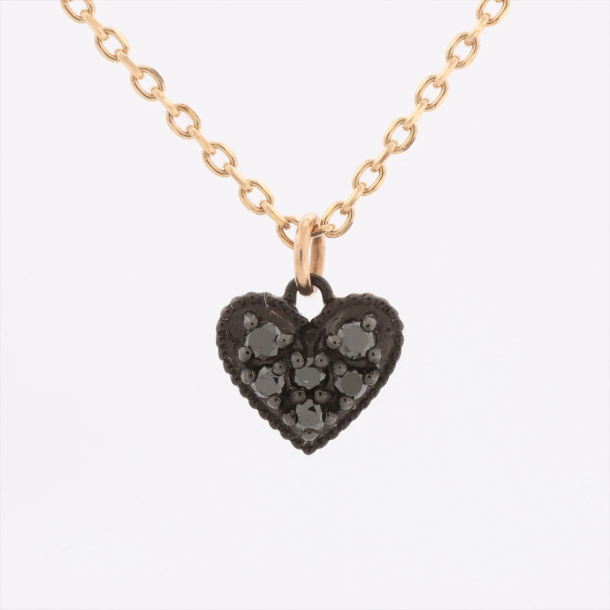 ageteアガット店舗購入♡k10ブラックダイヤネックレス agete(アガット) ネックレス美品 K10ダイヤモンドネックレス