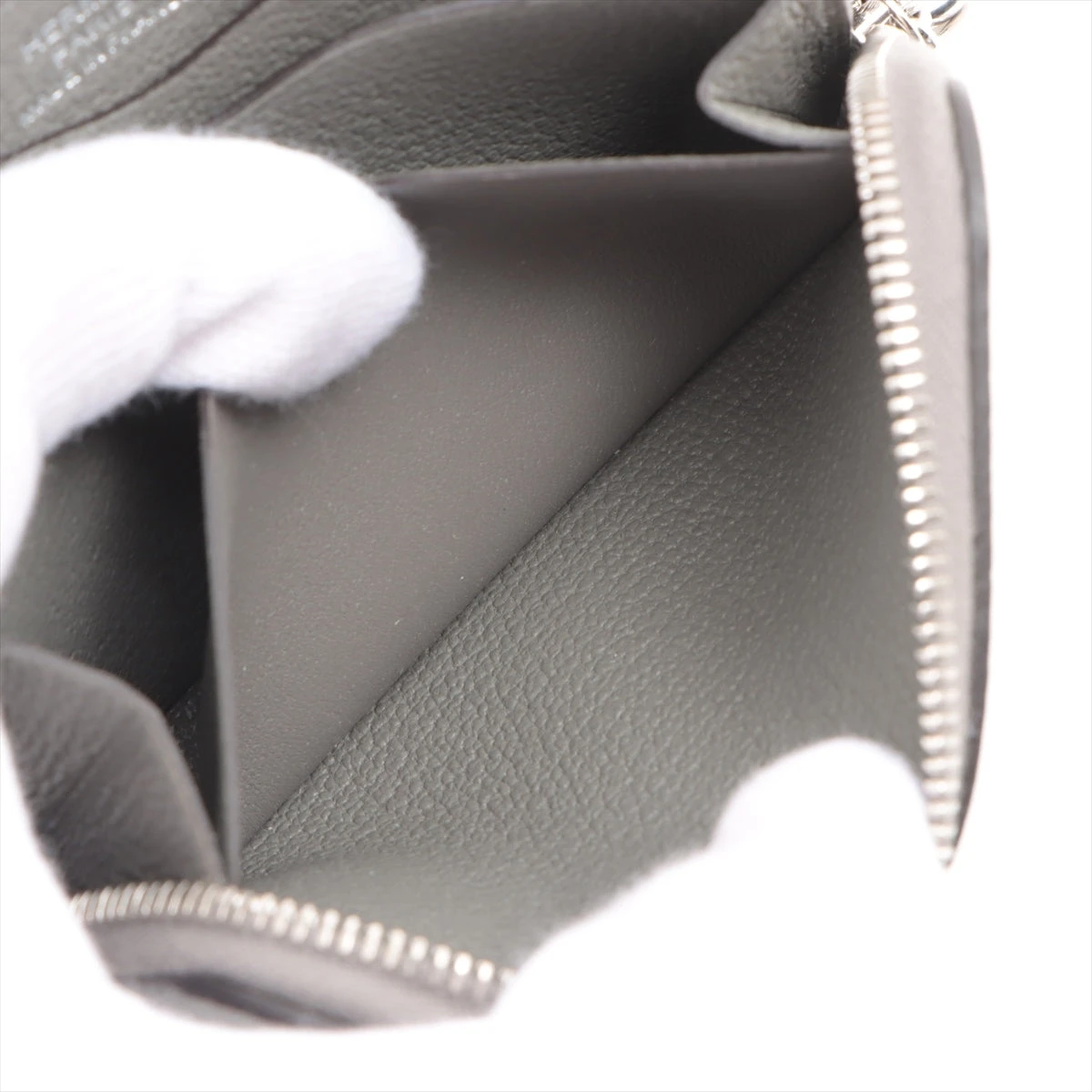 【Etoupe×Silver金具】HERMES カード/コインケース Zipengo HERMES Zipengo(エルメス ジップアンゴー) コインケース・小銭
