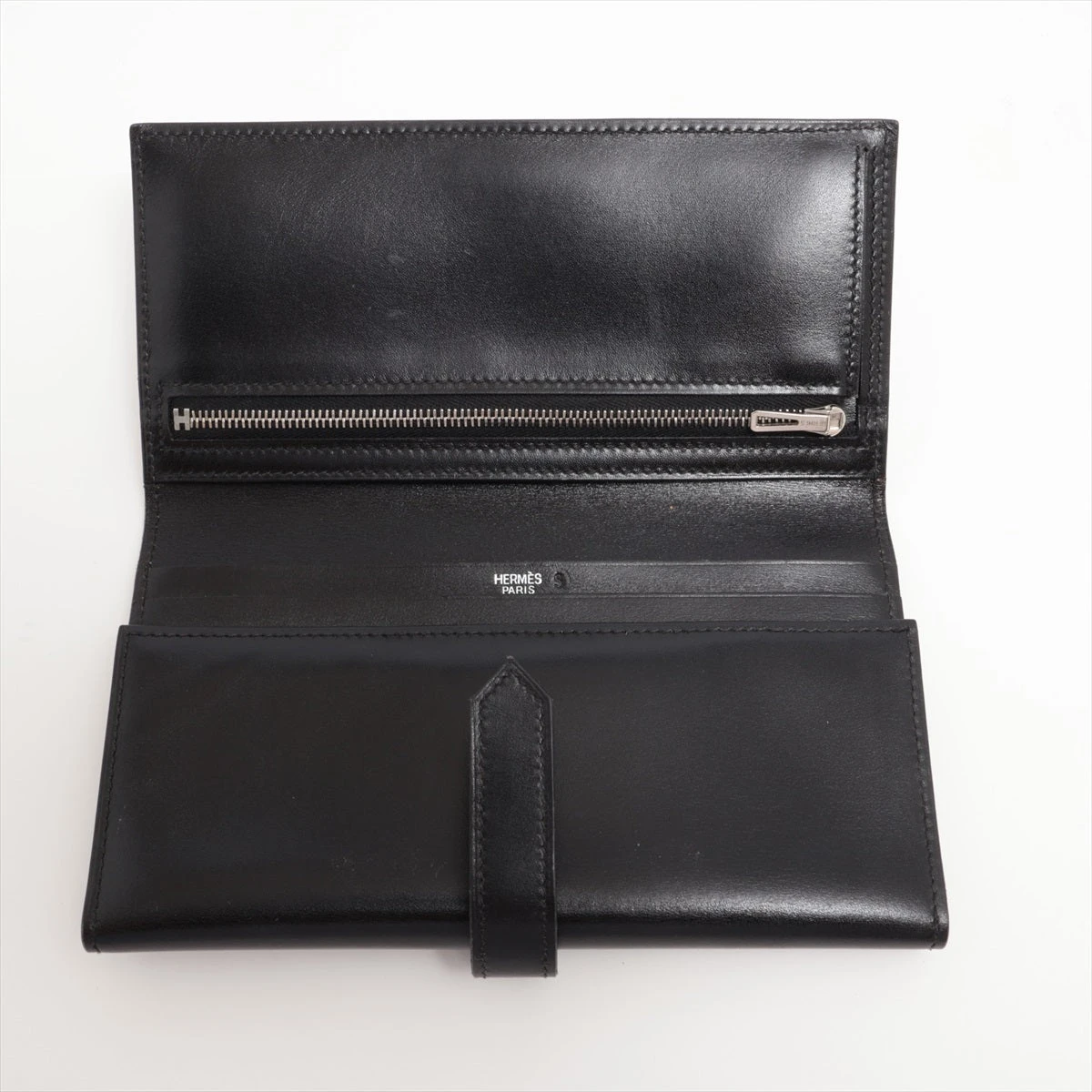 エルメス HERMES べアン デュプリ ボックスカーフ 長財布 二つ折り財布