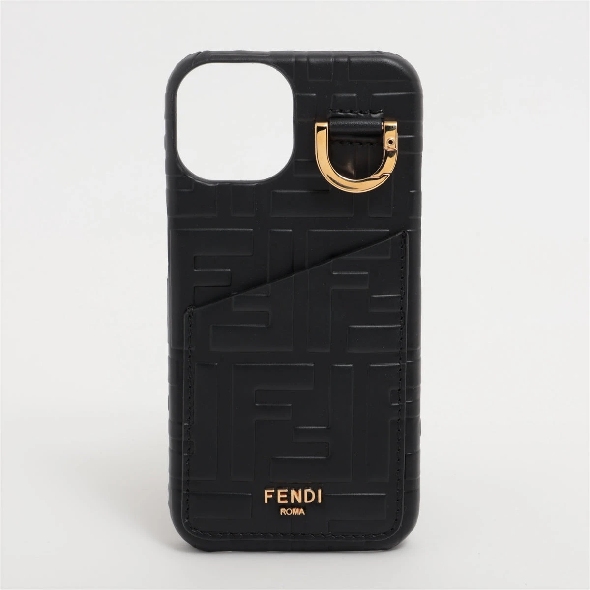 フェンディ iPhone15 Pro/14 Proケース ロゴ型押し FENDI