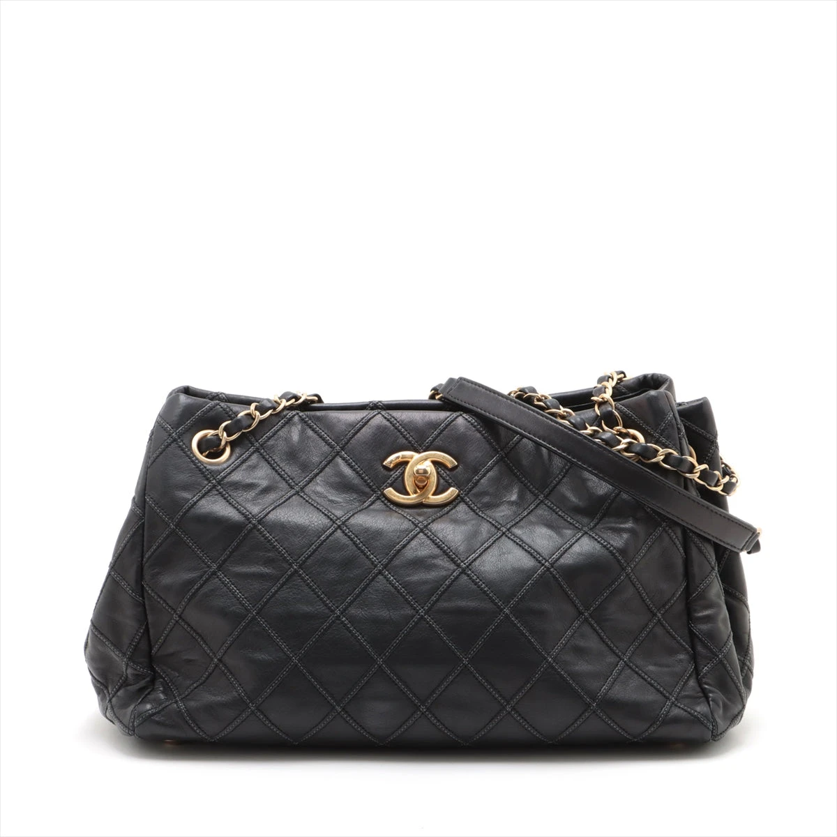 CHANEL ビコローレ ラムスキン ビジネスバッグ ゴールド金具 1番台 CHANEL ビコローレ ラムスキン ビジネスバッグ ゴールド金具 1