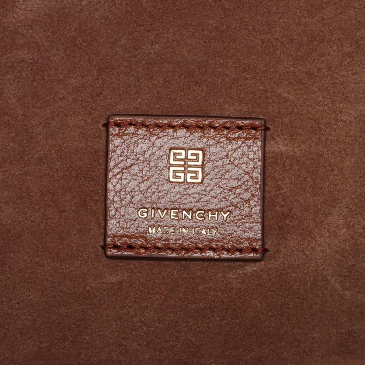 ジバンシィ ヴォワイユー スモール レザー トートバッグ ブラウン