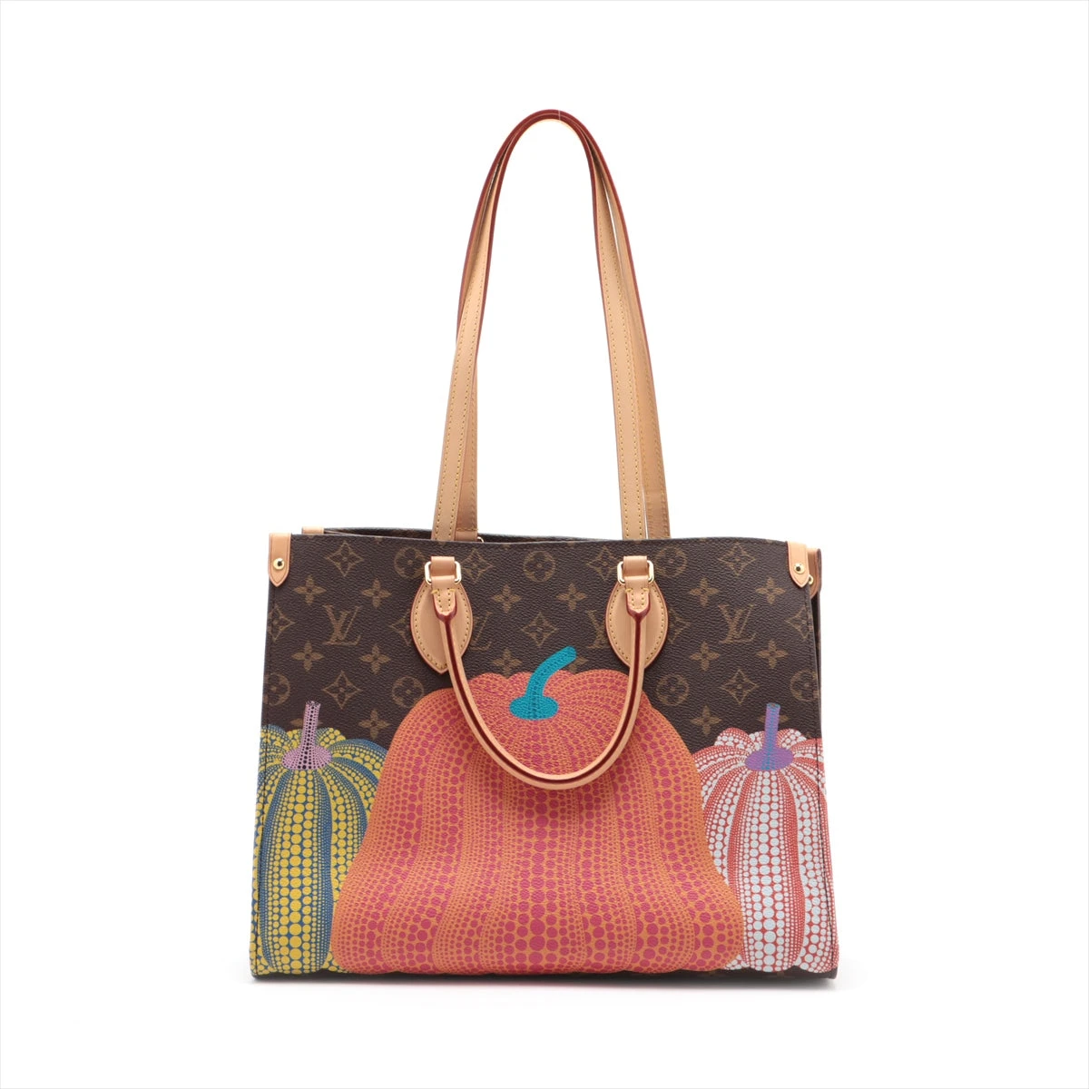 ヴィトン×草間彌生 LV×YK オンザゴーMM M46466 ブラウン RFID