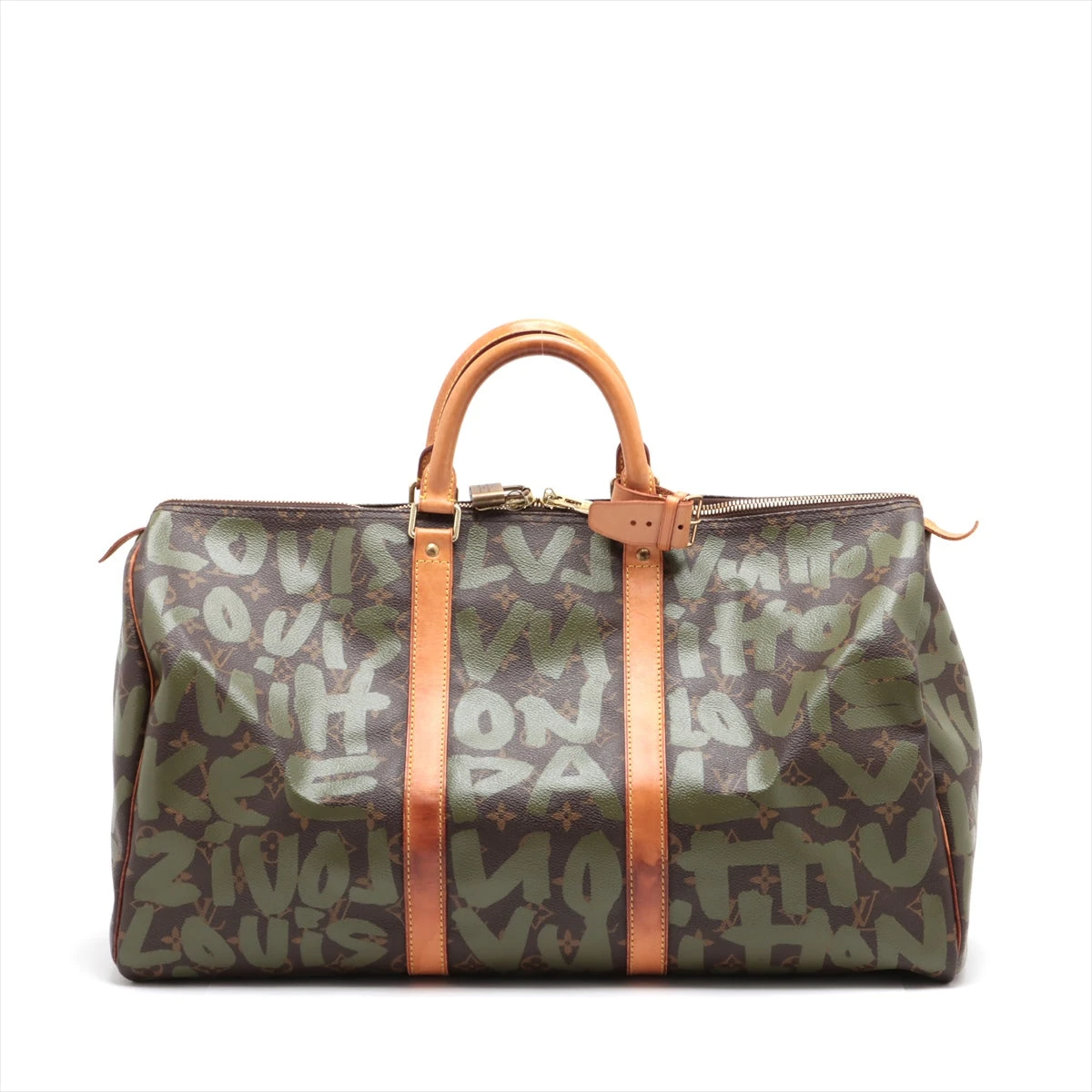 LOUIS VUITTONキーポル50 M92196 モノグラム グラフィティ ヴィトン モノグラムグラフィティ キーポル50 M92196 A2948453｜中古