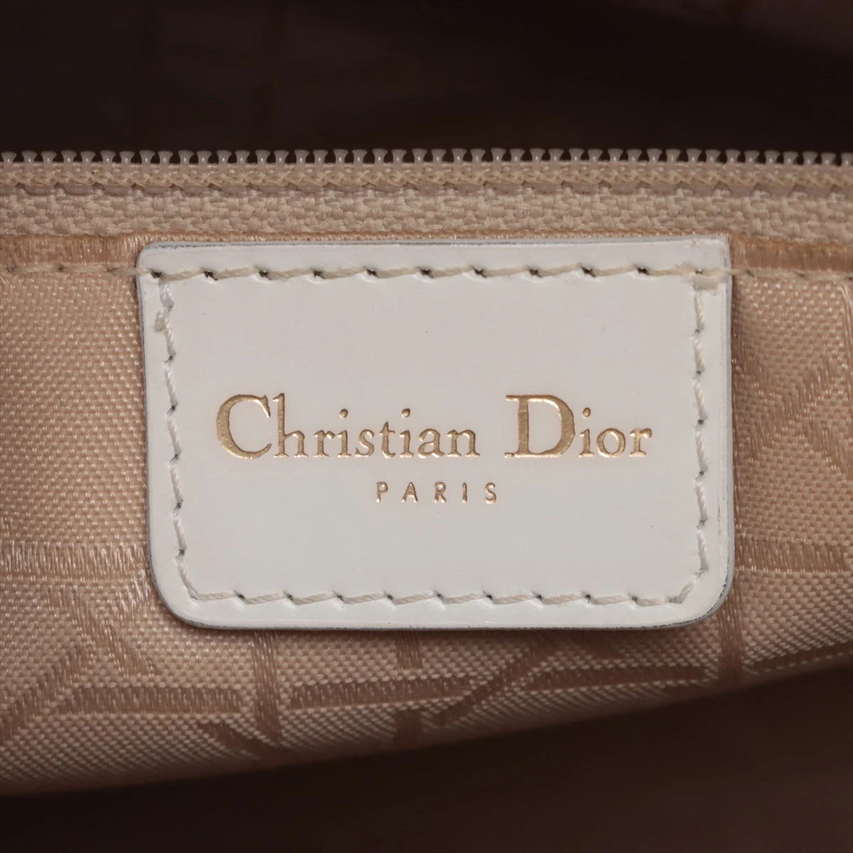 Dior クリスチャン ディオール レディ ベージュ カナージュ ハンドバッグ クリスチャンディオールレディディオール カナージュ 横長タイプ