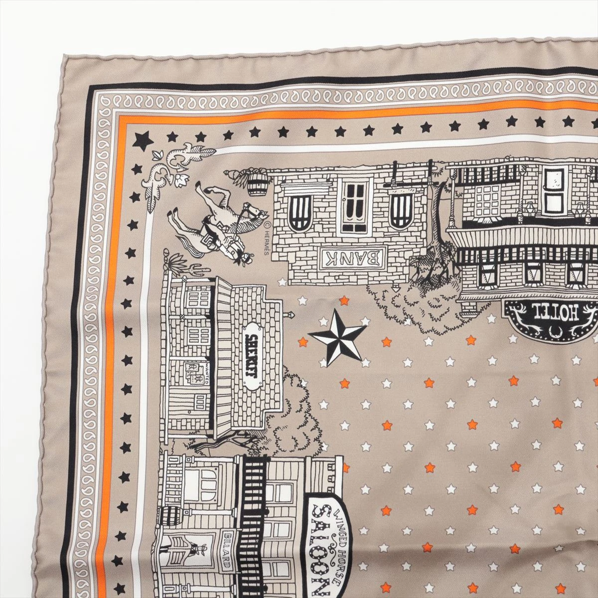 エルメス カレ55 Hermes Paris Station Bandana エルメス パリ