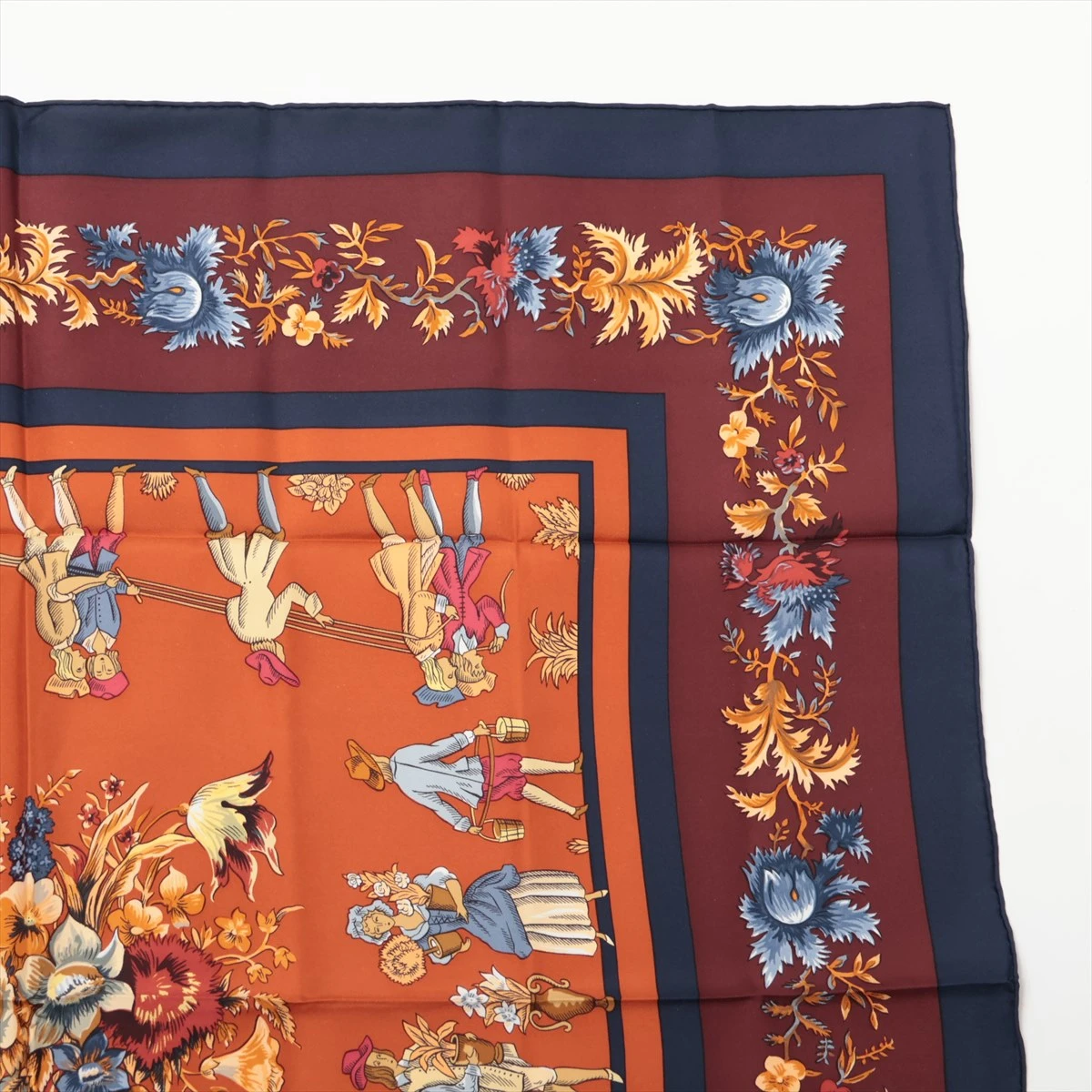 HERMES エルメス カレ90 庭師のロイ シルクスカーフ 25808070-4.jpg