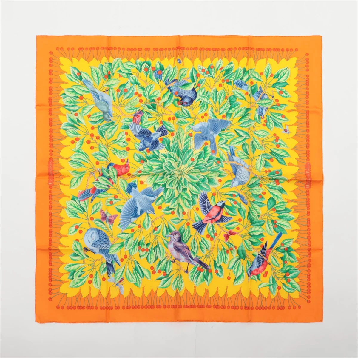 2507-123｜美品｜エルメス カレ 90 スカーフ シルク オレンジ 2507-123｜美品｜エルメス カレ 90 スカーフ シルク オレンジ
