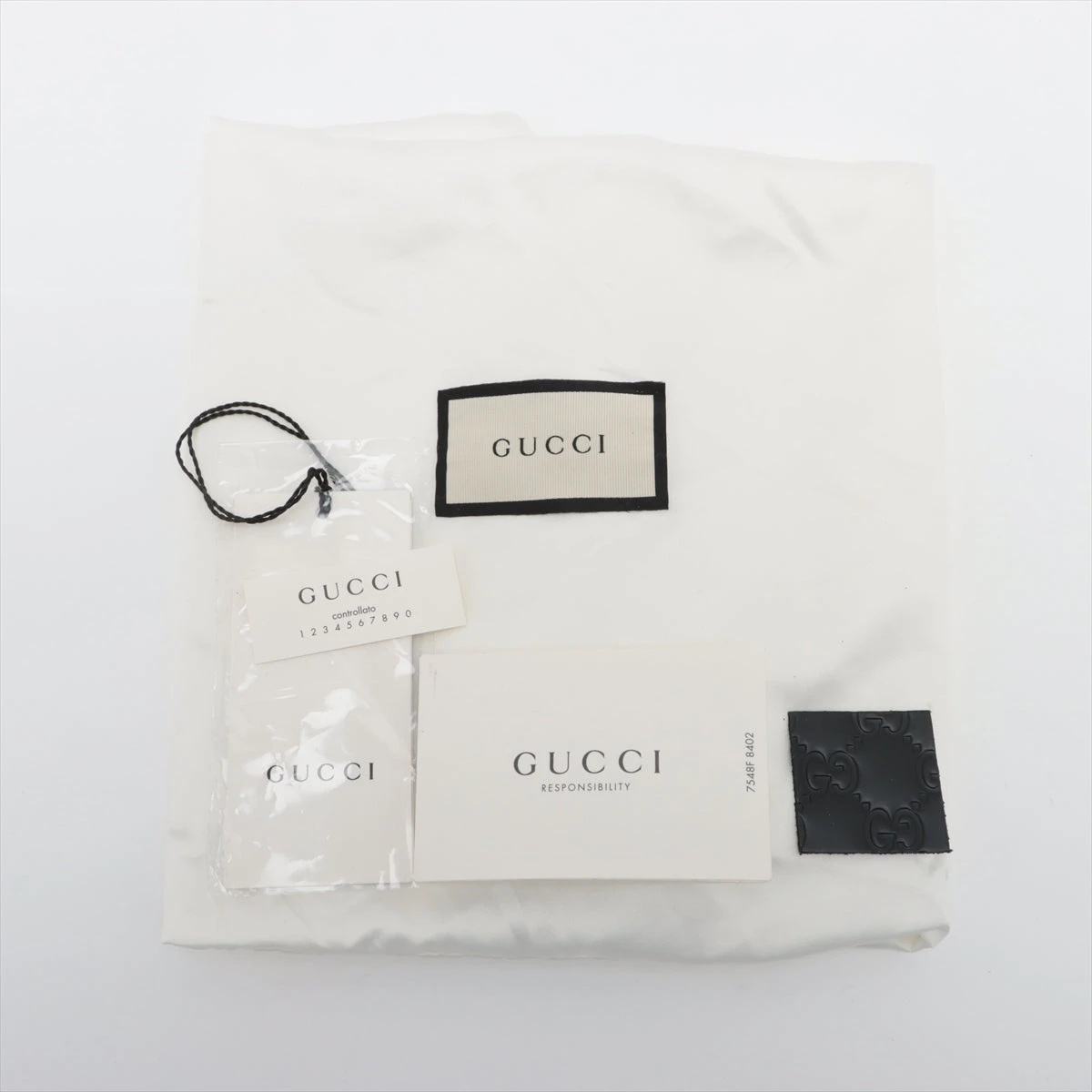 グッチ グッチシマ レザー 2WAYハンドバッグ ブラック 428226 A2945704 