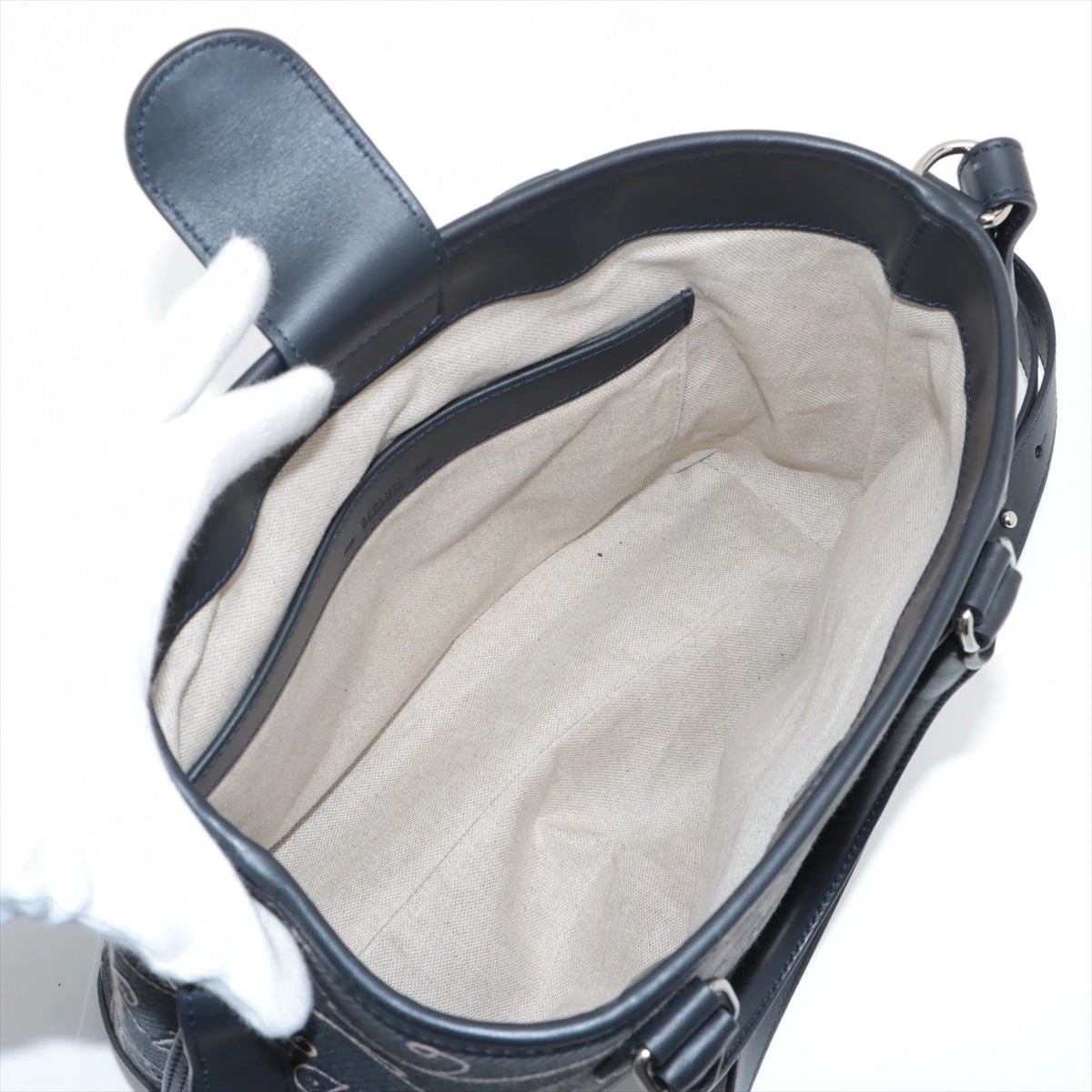 ベルルッティ スクリットアラベスク トゥジュール キャンバス×レザー