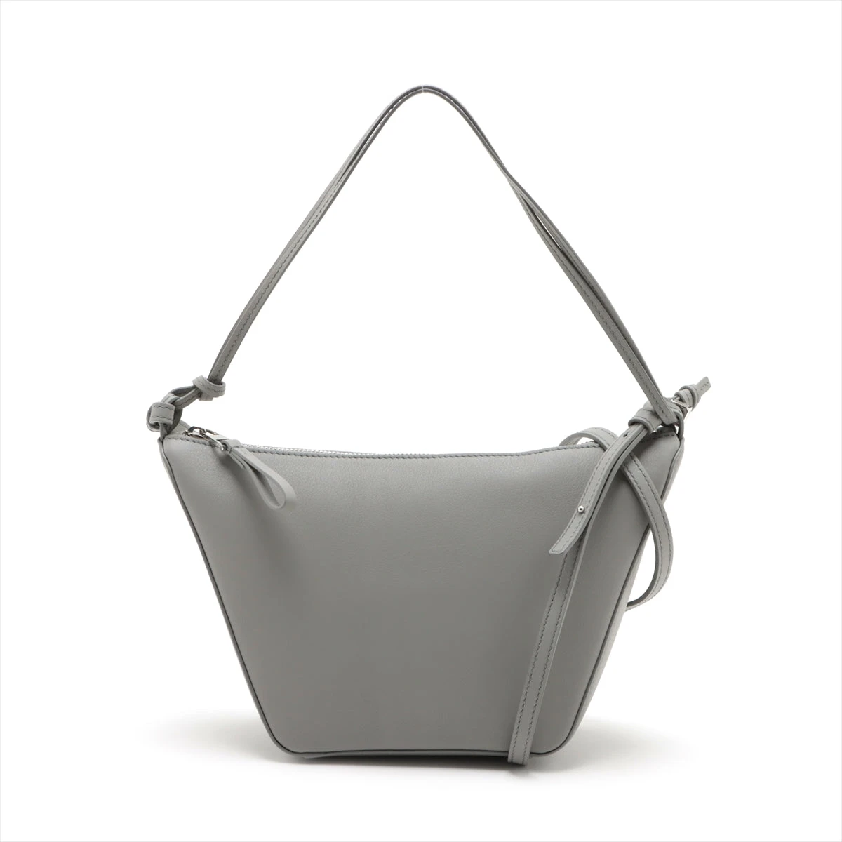 ロエベ　ハンモックスモール　2wayレザー ショルダーバッグ グレージュ ロエベ ハンモック スモール レザー 2WAYショルダーバッグ グレー AB